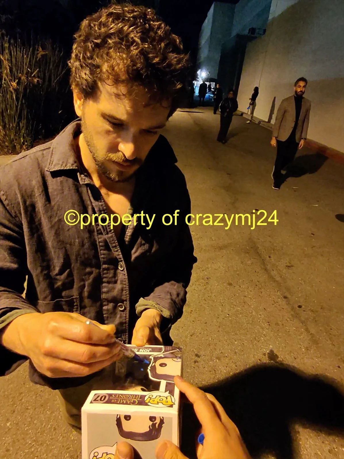 Kit Harington Signed "Jon Snow" Funko Game of Throne CN Autograph Proof SWAU COA, изображение 2