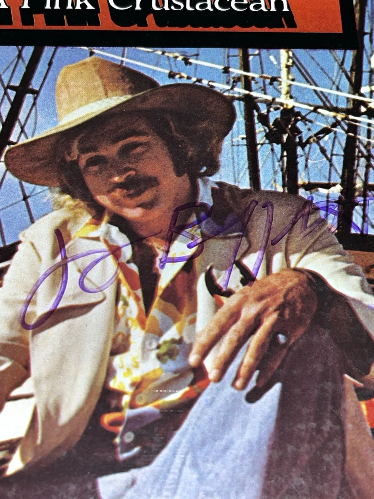 Jimmy Buffett — JIMMY BUFFETT SIGNED/AUTOGRAPHED VINYL RECORD PURPLE INK LITE “SEE PICTURES” VG+