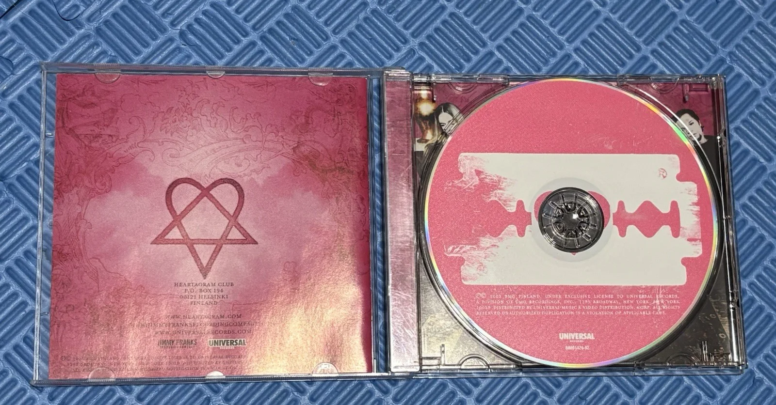 Signed HIM Razor Blade Romance CD Ville Valo Autograph 2003, image 4
