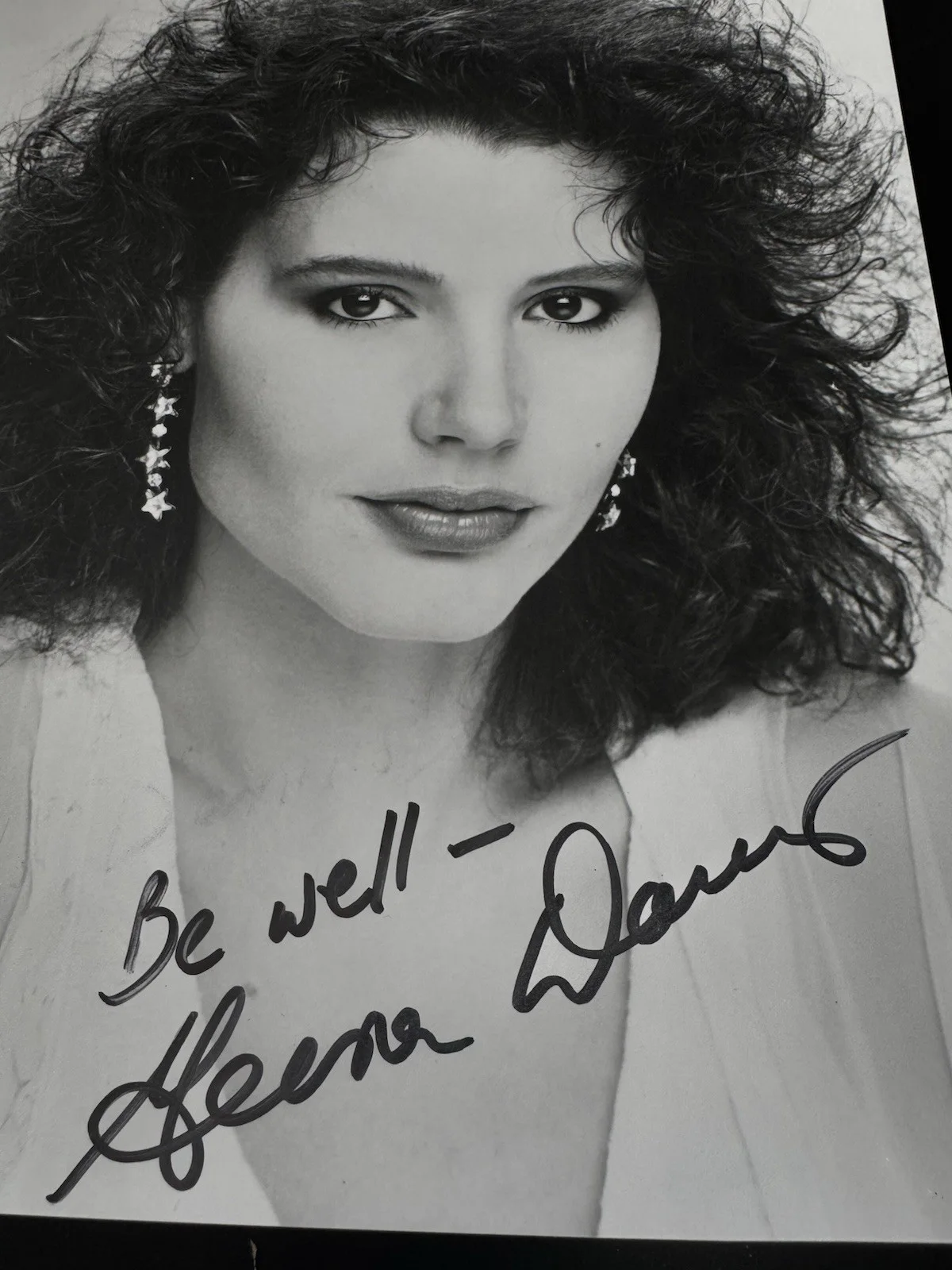 Geena Davis — Geena Davis Signed 8x10 Photo Autograph Beetlejuice Thelma Louise Actress, изображение 2