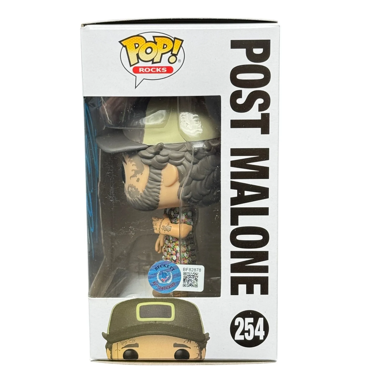 Post Malone Signed Funko Pop! Rocks #254 F-1 Trillion Autographed Beckett BAS, image 2