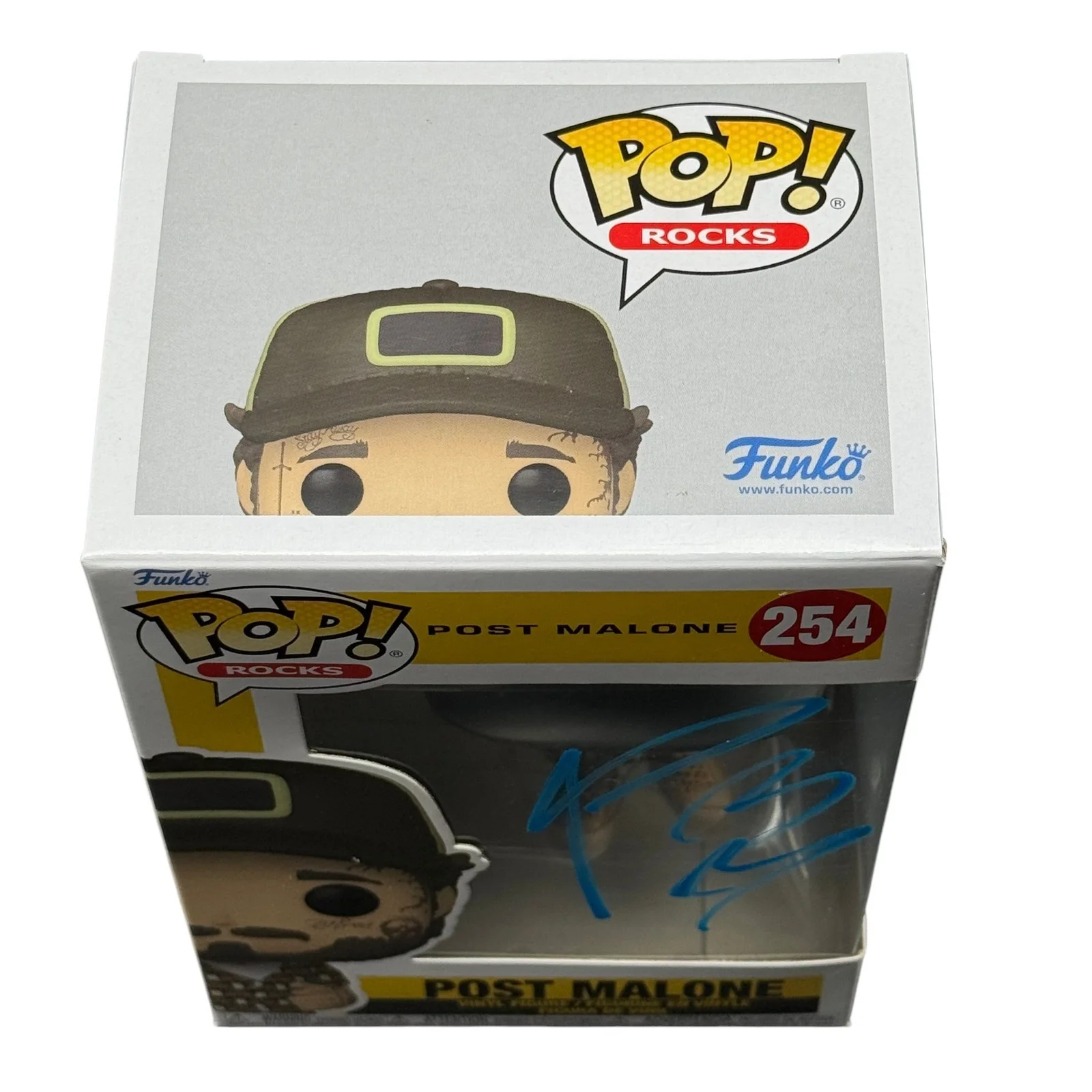 Post Malone Signed Funko Pop! Rocks #254 F-1 Trillion Autographed Beckett BAS, image 5