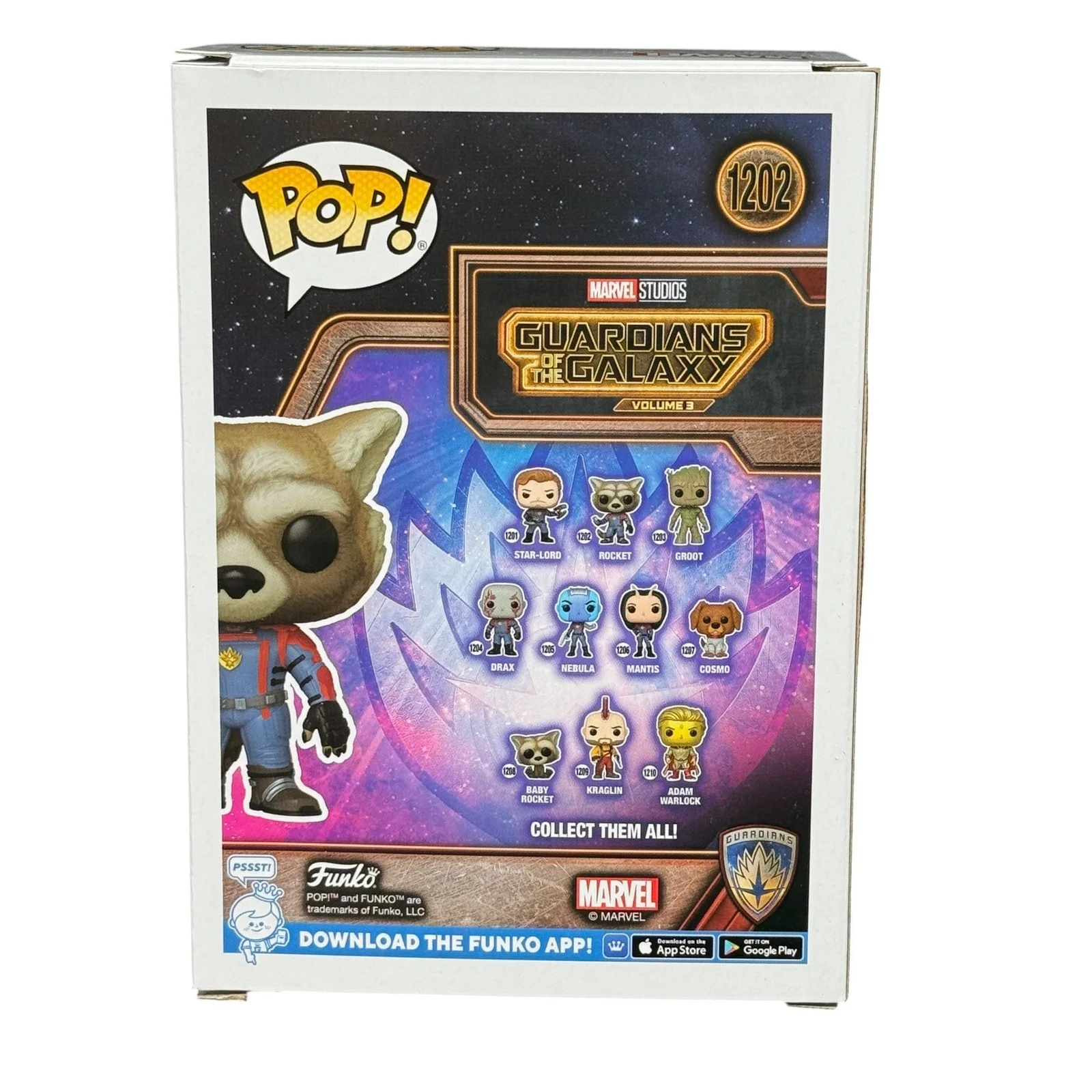 Bradley Cooper — Bradley Cooper Signed Rocket Funko Pop 1202 Autograph Guardians Beckett COA, image 3