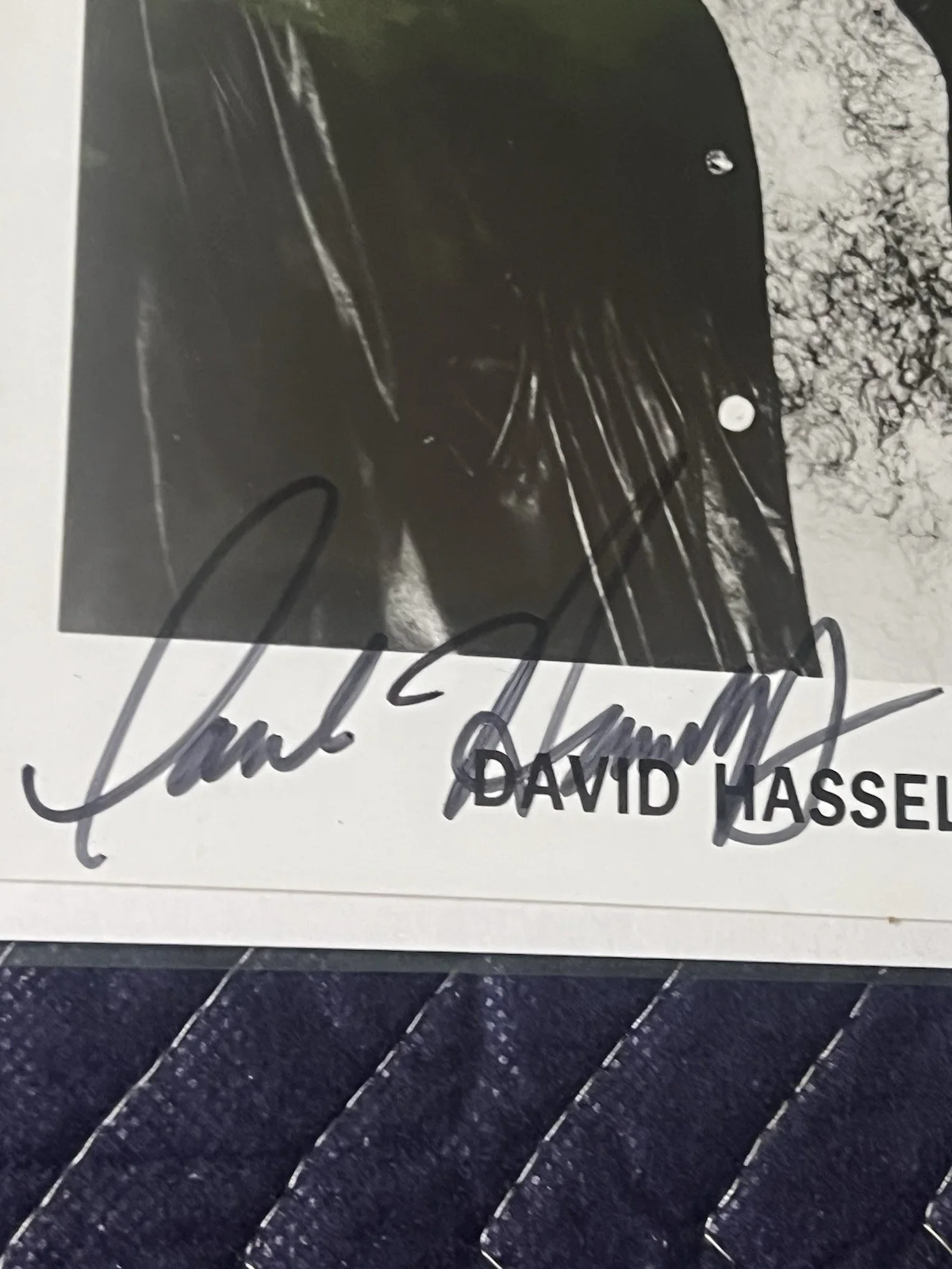 David Hasselhoff Signed Autograph Photo 8x10 Black & White Vintage Promo Auto, изображение 2