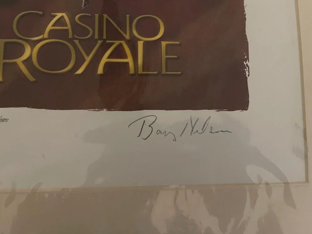BARRY NELSON 007 REAL 1st JAMES BOND IN 1954 SIGNED JEFF MARSHALL LITHOGRAPHY, изображение 3