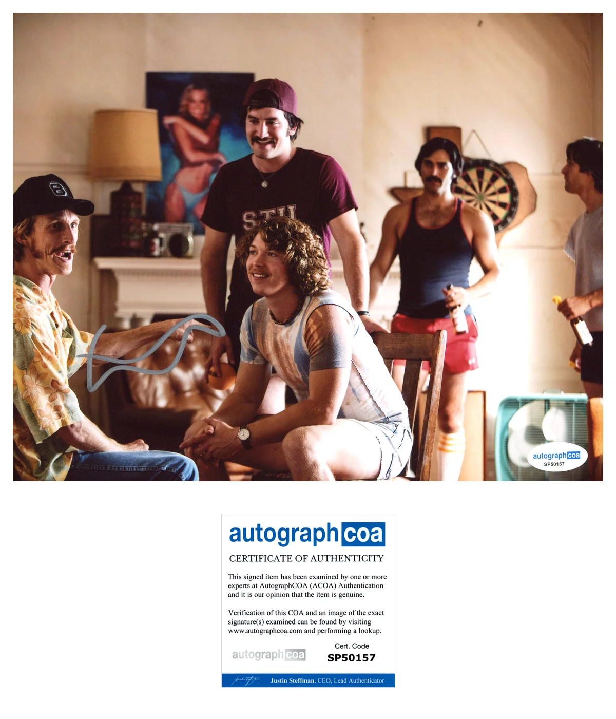 Austin Amelio — Austin Amelio ‘Everybody Wants Some!!’ Signed Autograph 8x10 Photo ‘Nesbit’ ACOA