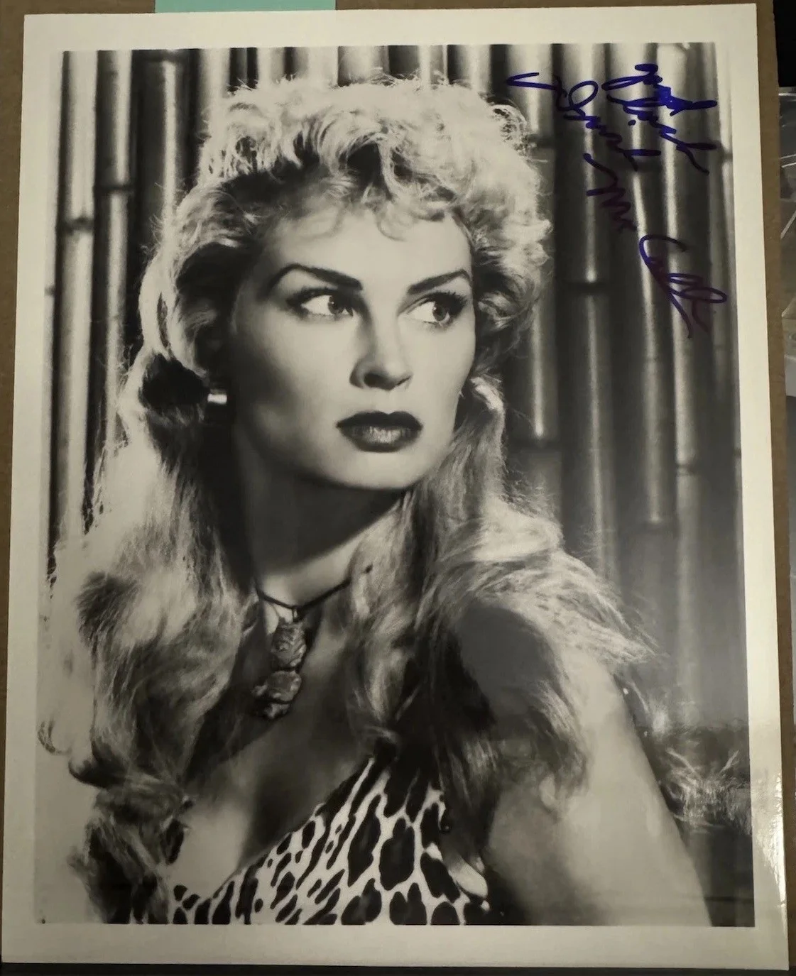 Irish McCalla — VTG Irish McCalla Signed 8x10 Photo Sheena Queen Jungle Autograph TV 1955