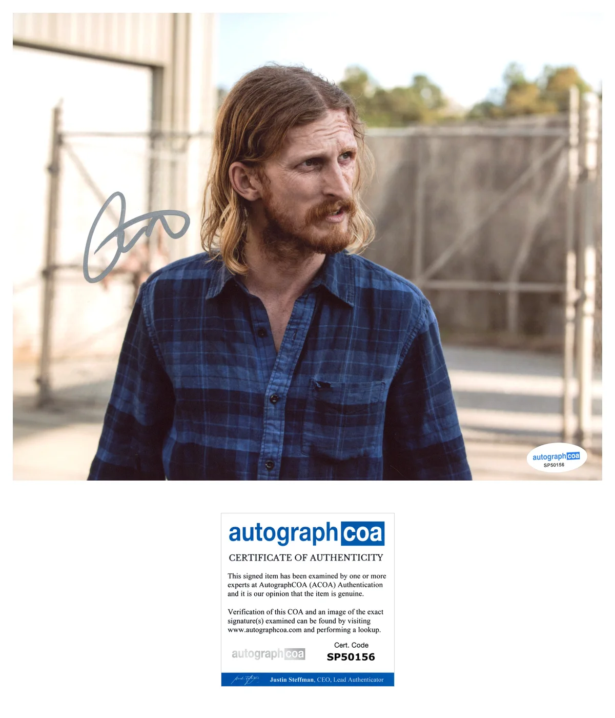Austin Amelio — Austin Amelio ‘The Walking Dead’ Signed Autograph 8x10 Photo ‘Dwight’ ACOA
