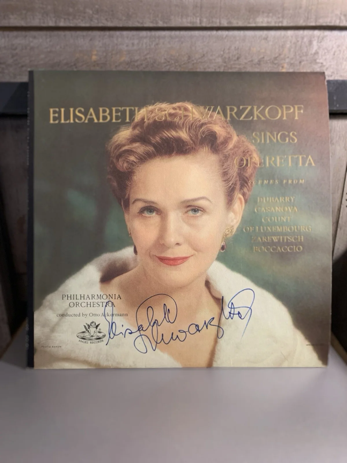 Autographed Elisabeth Schwarzkopf Vinyl Record Album & Program 1/1 👀, image 2