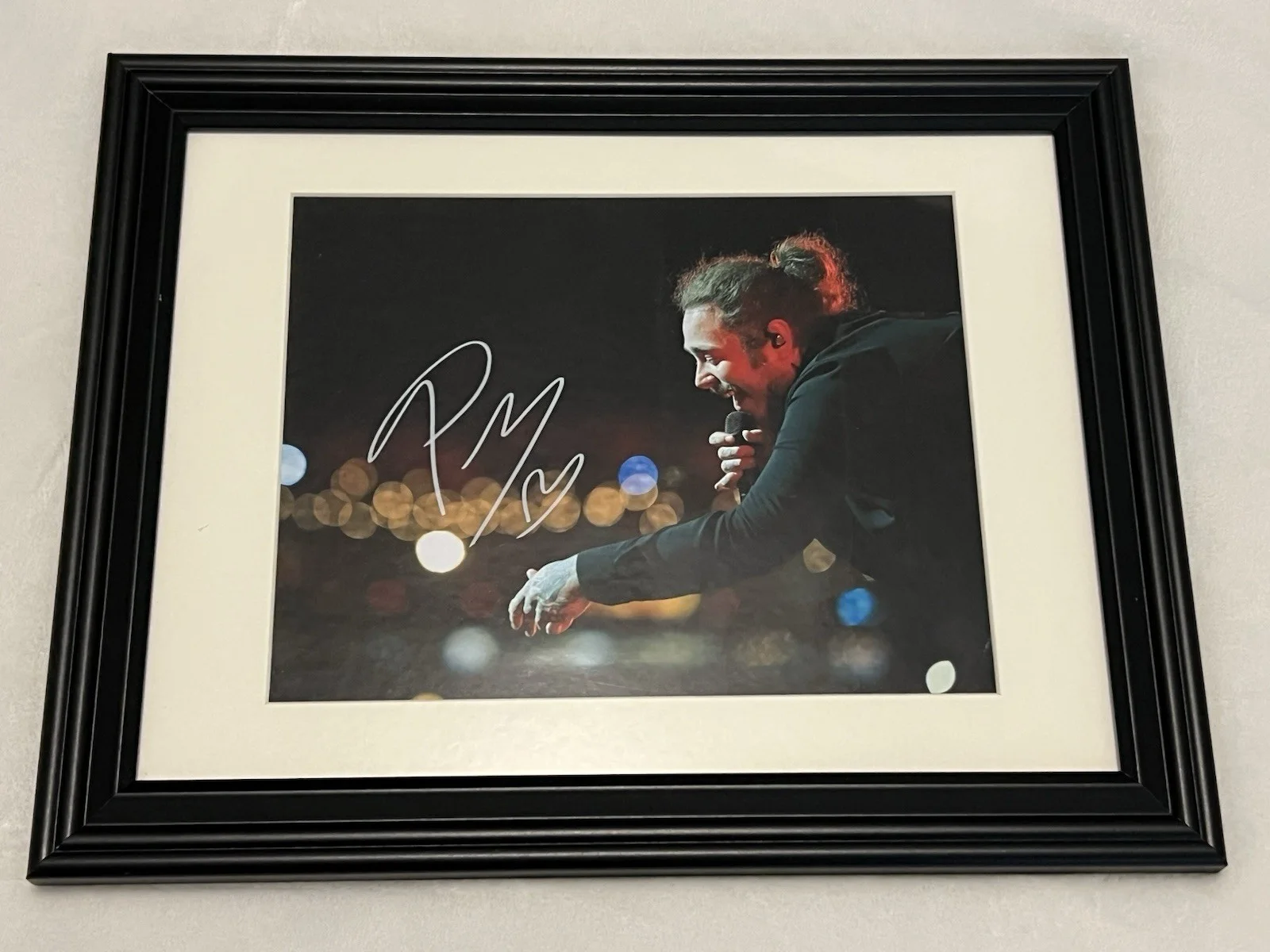 POST MALONE Autographed signed 8 X 11.5 Photo Nicely Matted And Framed, image 5
