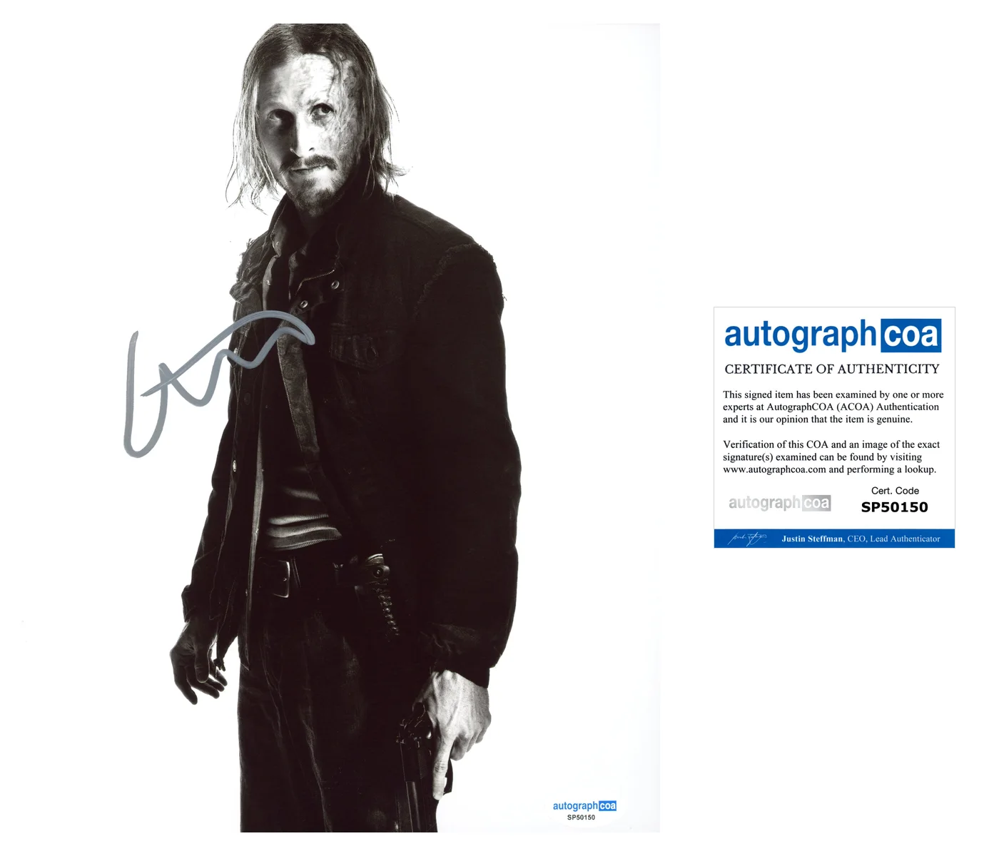 Austin Amelio — Austin Amelio ‘The Walking Dead’ Signed Autograph 8x10 Photo ‘Dwight’ ACOA