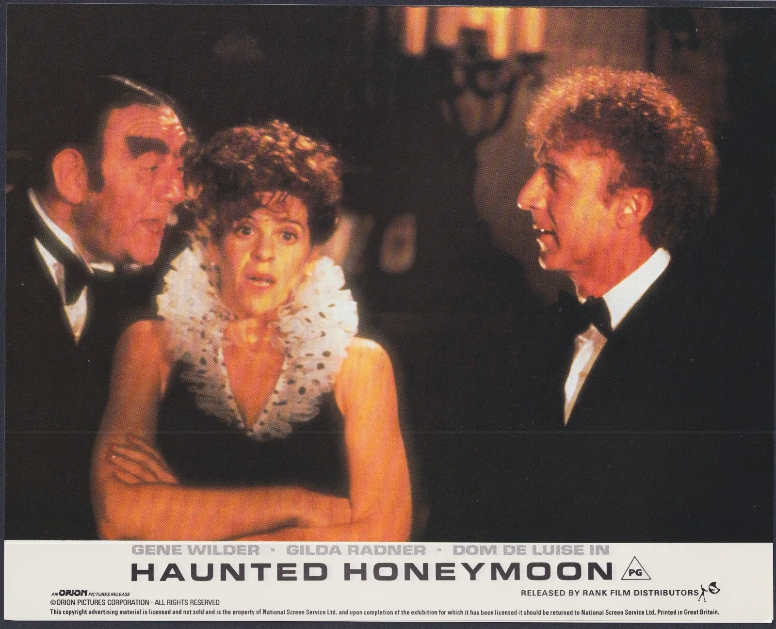 Haunted Honeymoon 8x ORIGINAL UK FOH Lobby Cards Gene Wilder 1986, изображение 5
