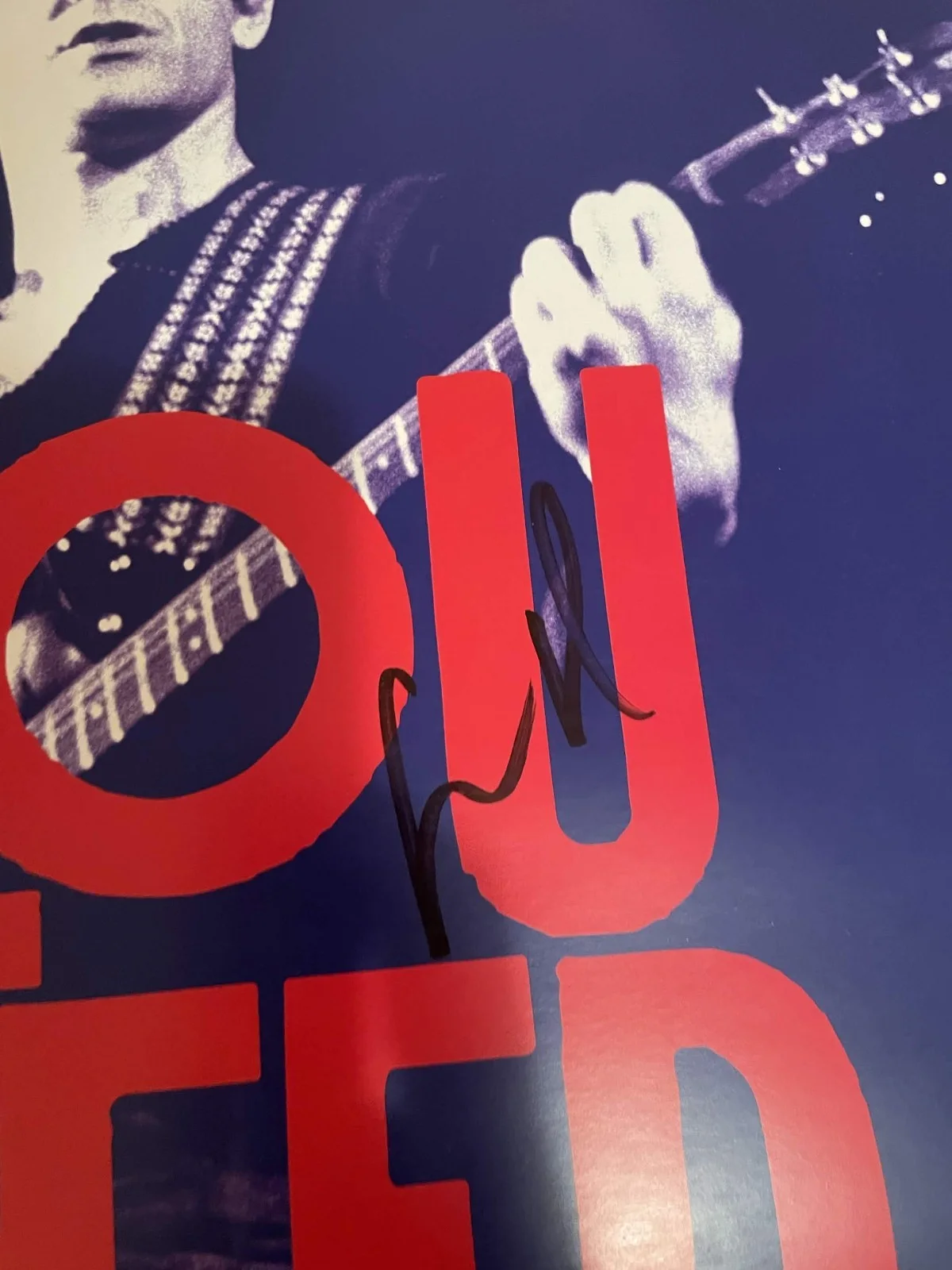 Lou Reed autographed concert poster, image 2