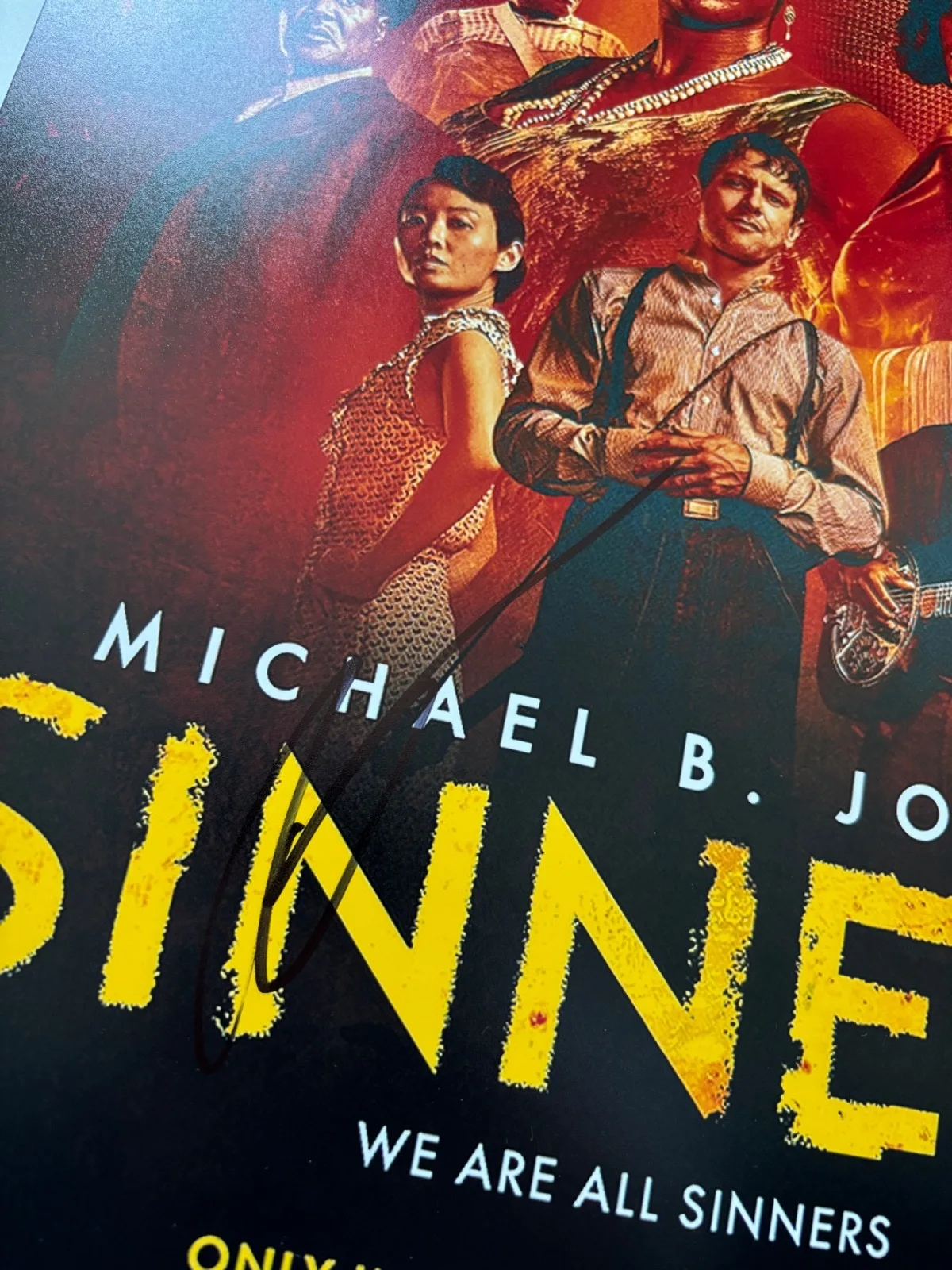DIRECTOR RYAN COOGLER SIGNED SINNERS 12X18 MOVIE POSTER PHOTO BLACK PANTHER BAS, изображение 2