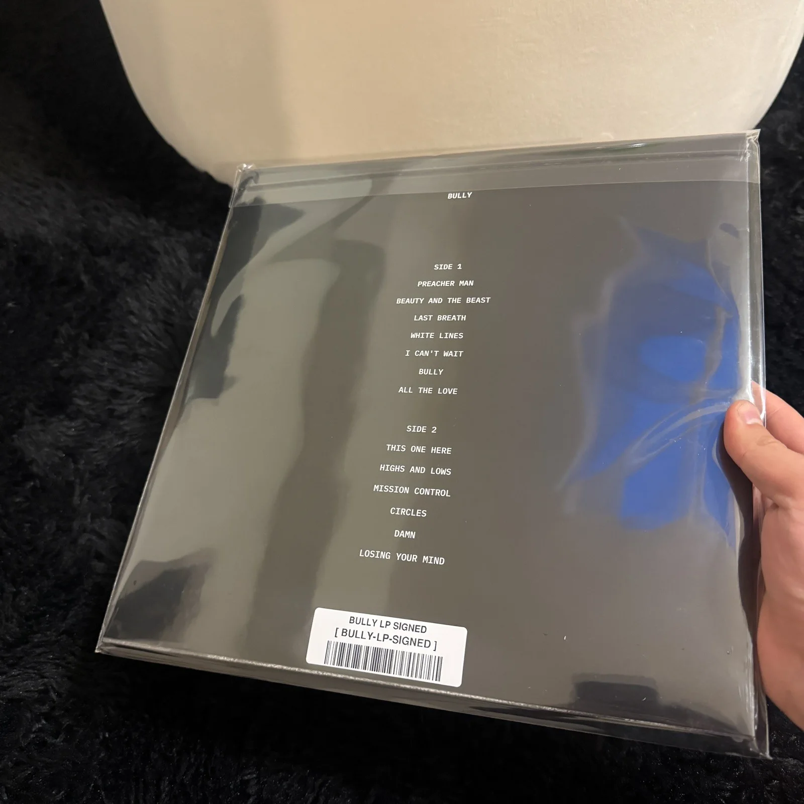 Kanye West “Bully” Signed Vinyl LP Silver Limited Edition Autographed Ye, image 2