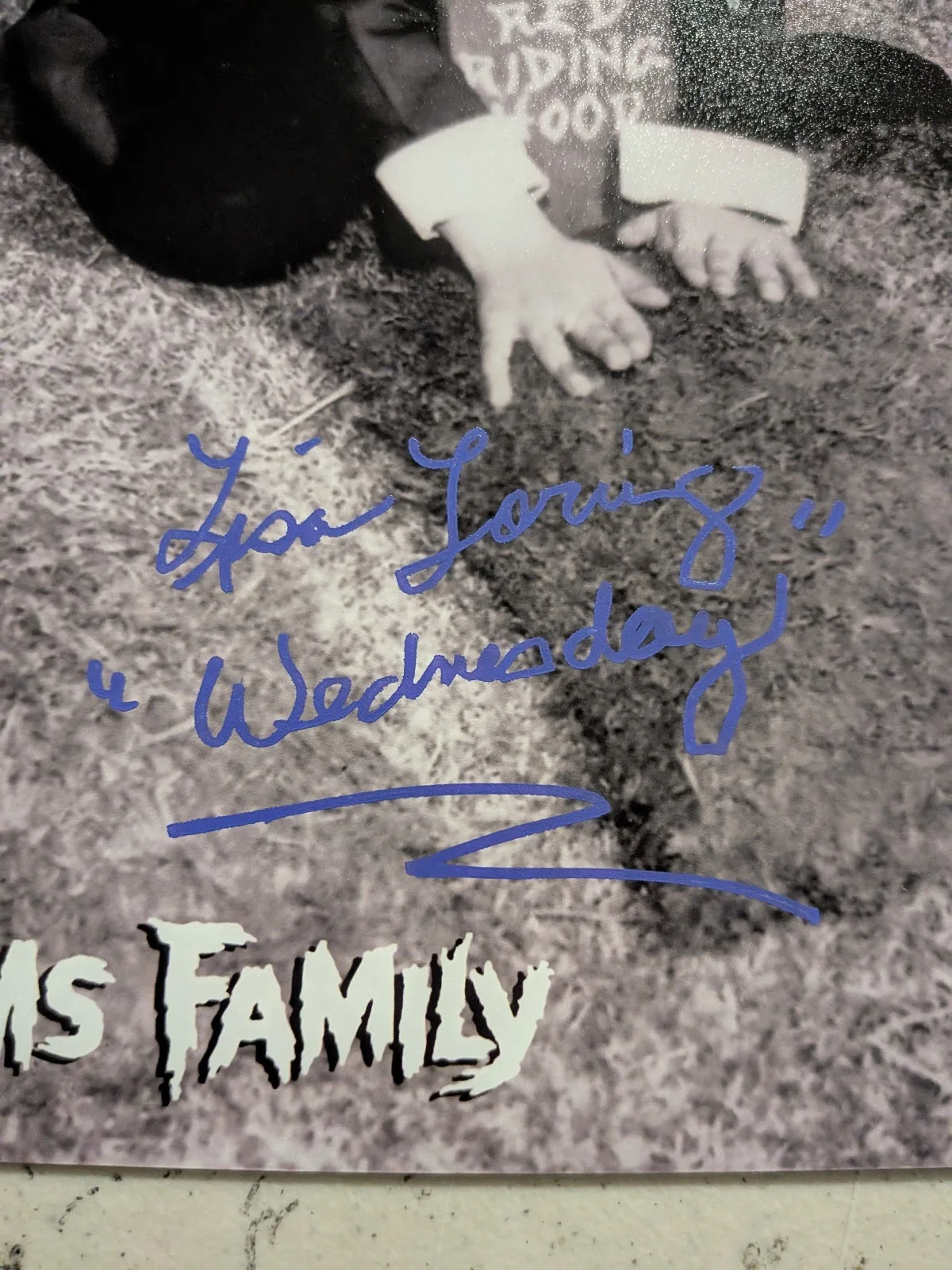Lisa Loring — LISA LORING Signed 8x10 Photo Wednesday Inscription Addams Family BAS JSA Bp, изображение 2