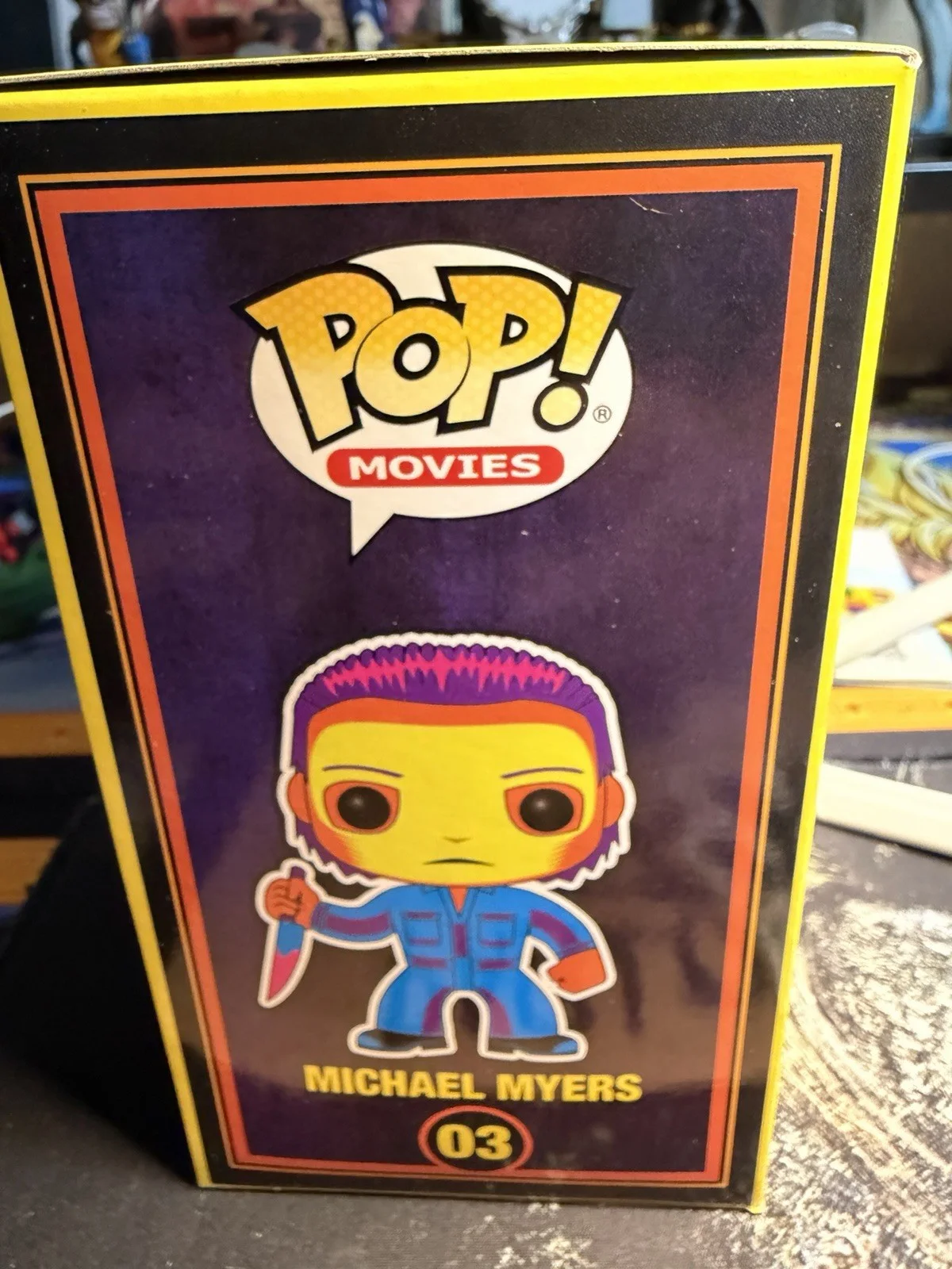 Nick Castle — Michael Myers Halloween Blacklight Funko Pop Signed By Nick Castle With Beckett, image 3