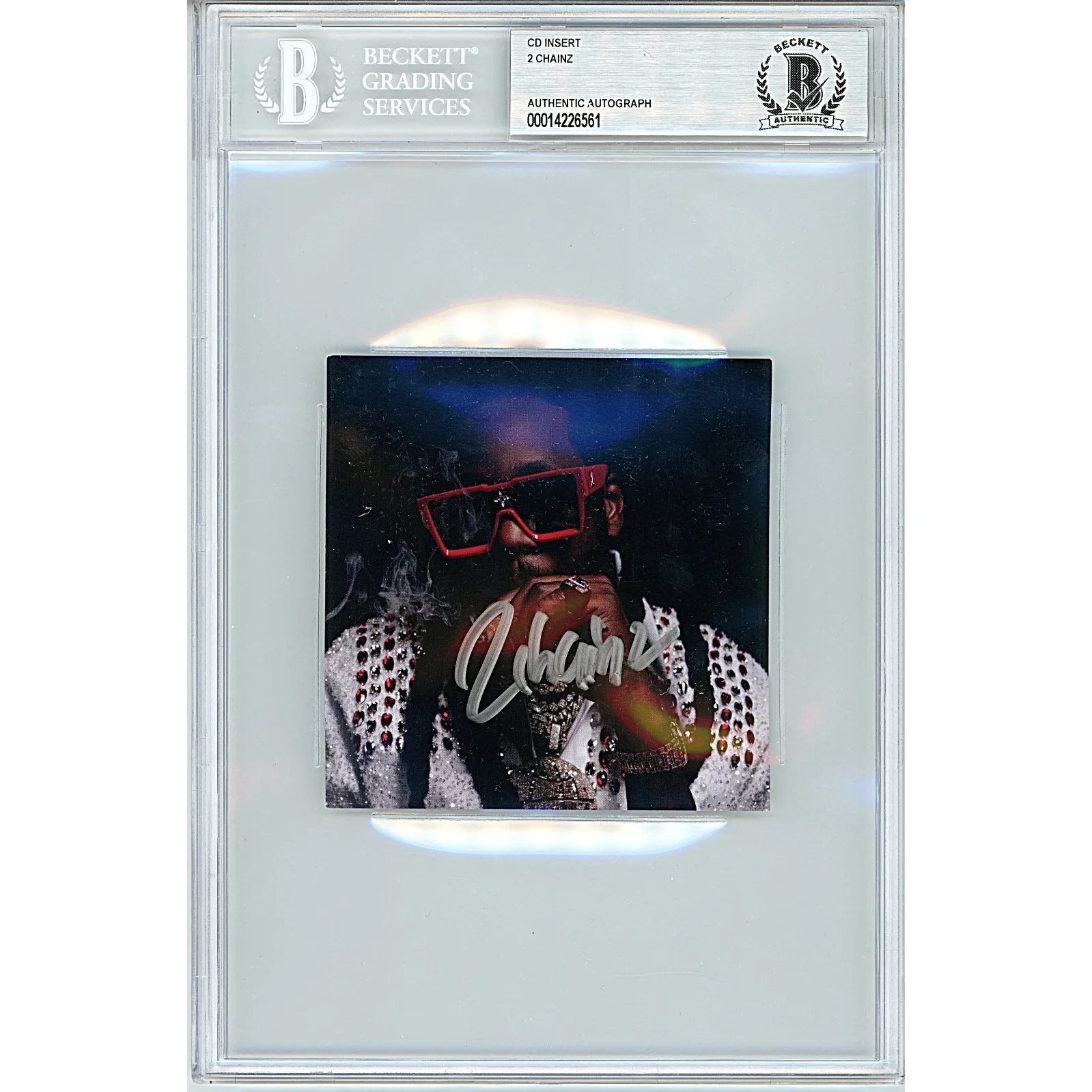 2-Chainz — 2 Chainz Signed CD Insert Beckett BAS Slabbed Rap Hip Hop Memorabilia Autograph, image 2