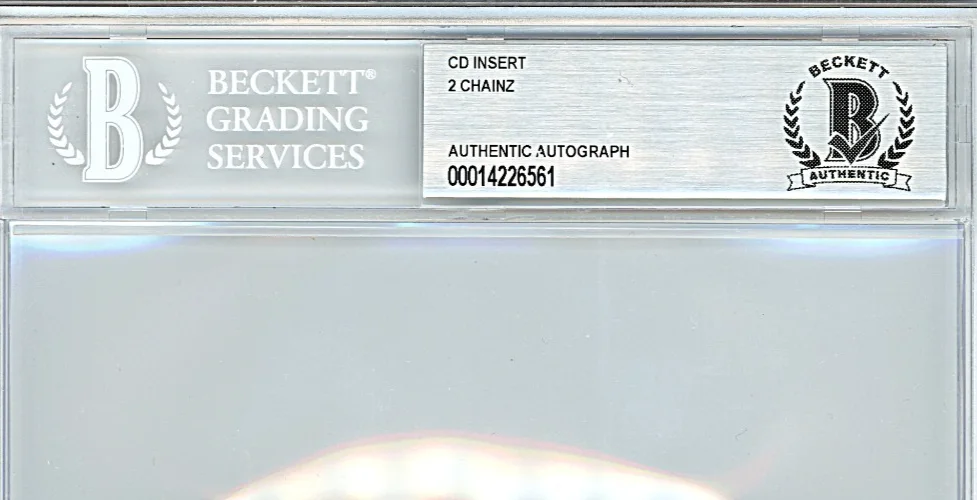 2-Chainz — 2 Chainz Signed CD Insert Beckett BAS Slabbed Rap Hip Hop Memorabilia Autograph, image 4