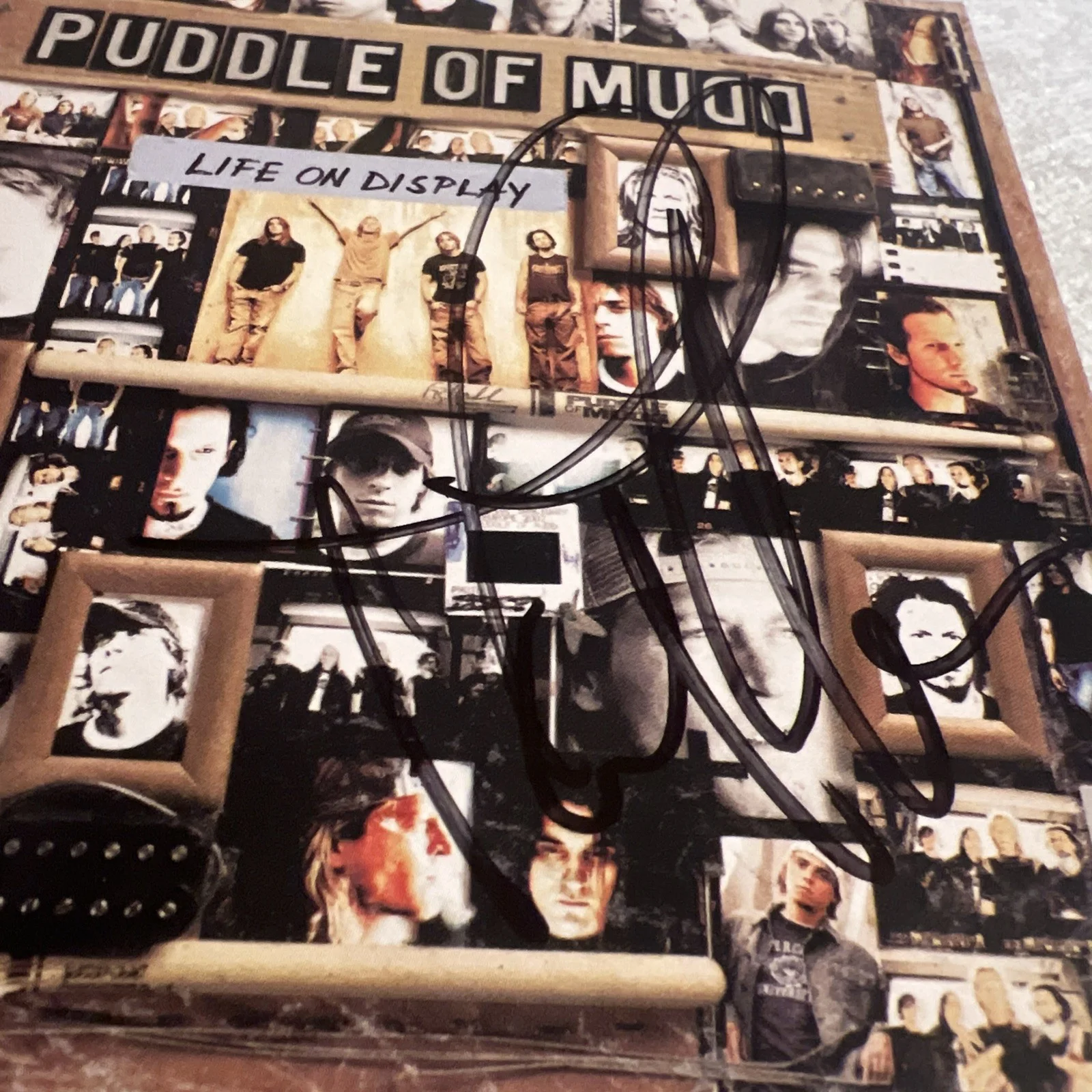 "Puddle of Mudd" Life on Display Signed CD Insert - See pictures for locations, image 2