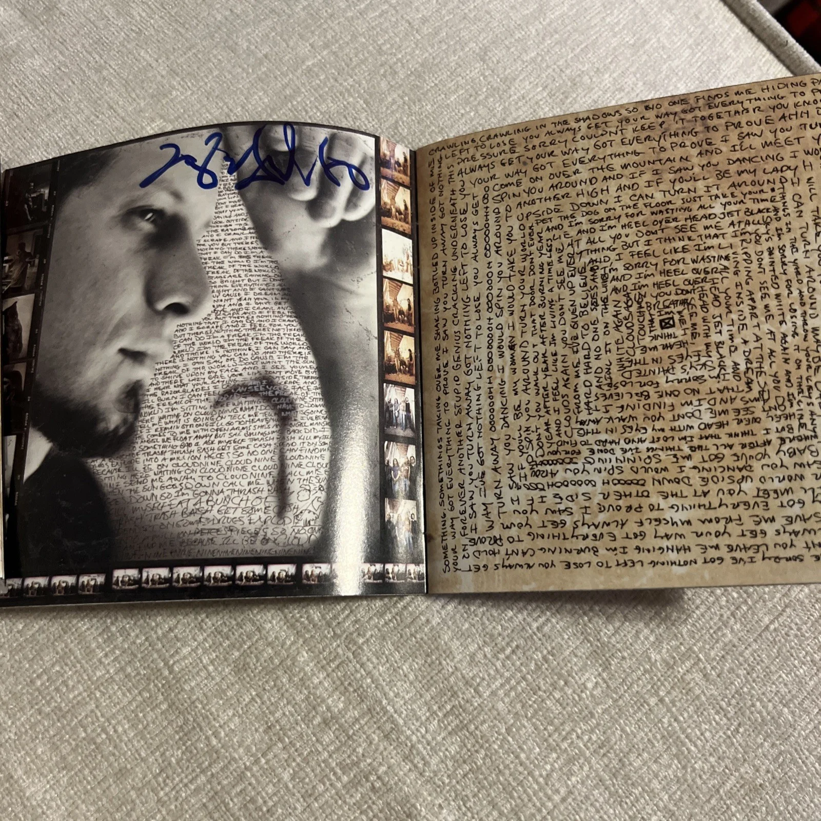"Puddle of Mudd" Life on Display Signed CD Insert - See pictures for locations, image 4