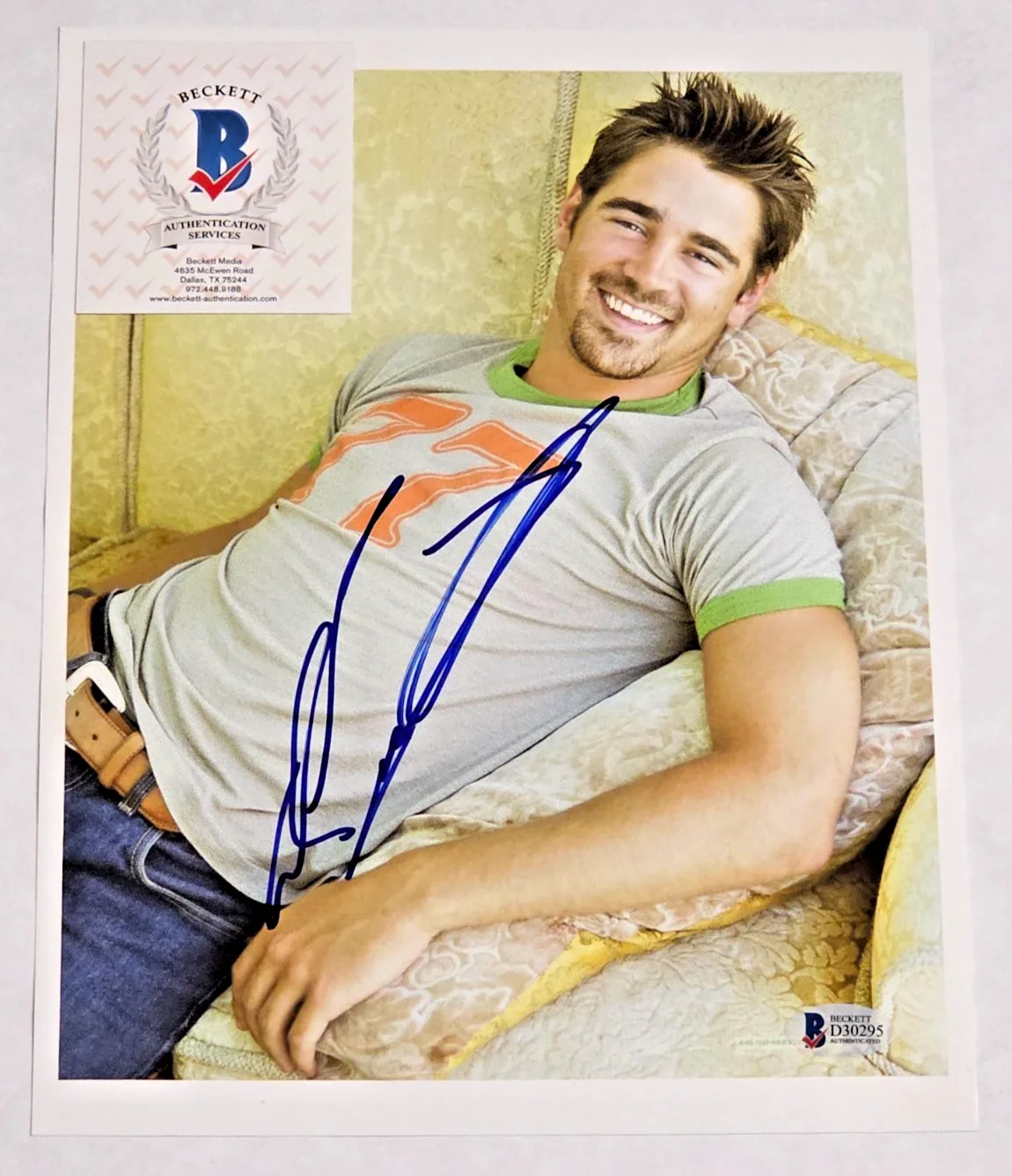 Colin Farrell — Colin Farrell AUTO Signed Autographed 8X10 Photo BAS Beckett Daredevil