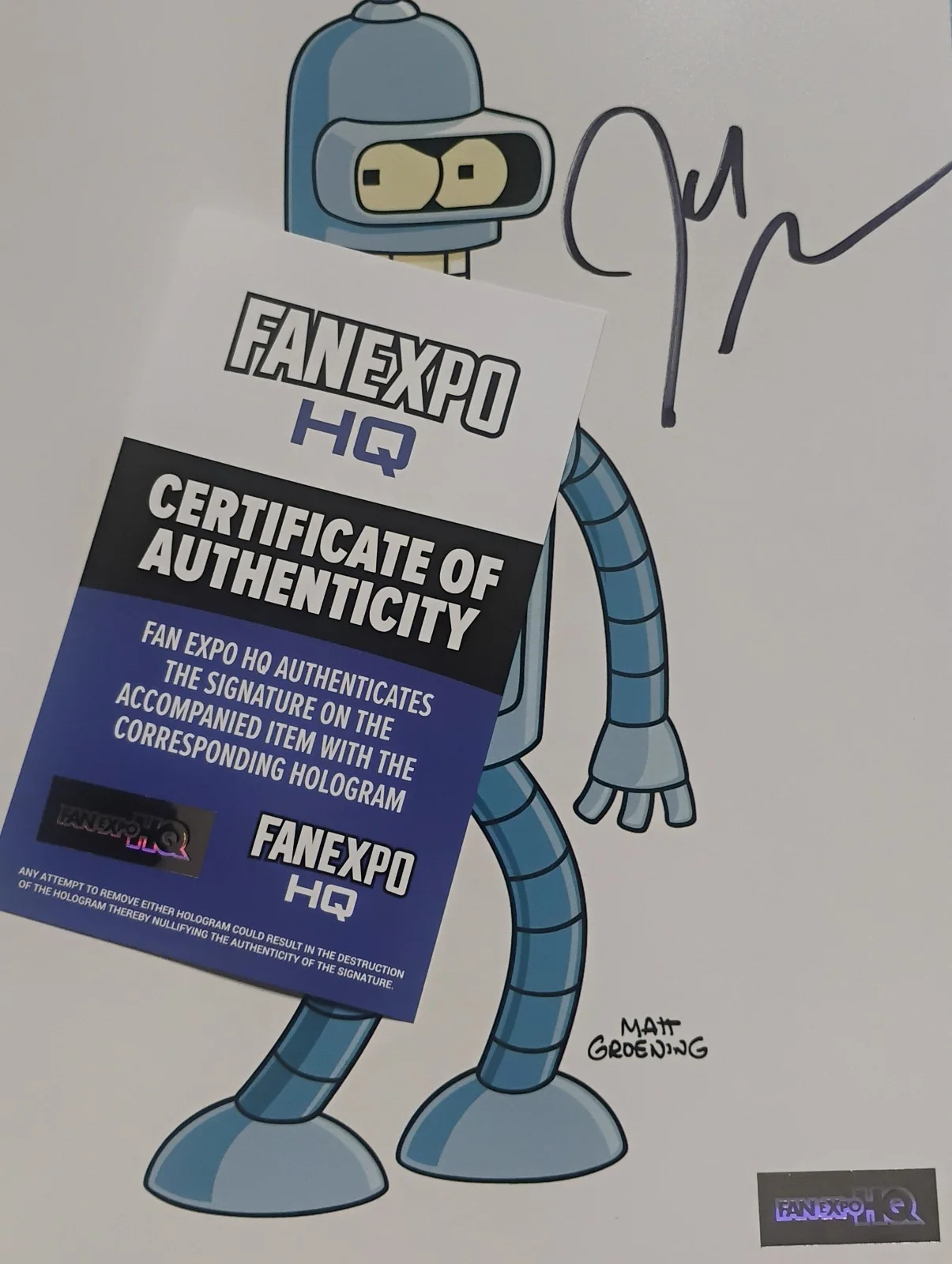 John DiMaggio Hand Signed 8x10 Photo COA Futurama NO US TARIFFS, изображение 4