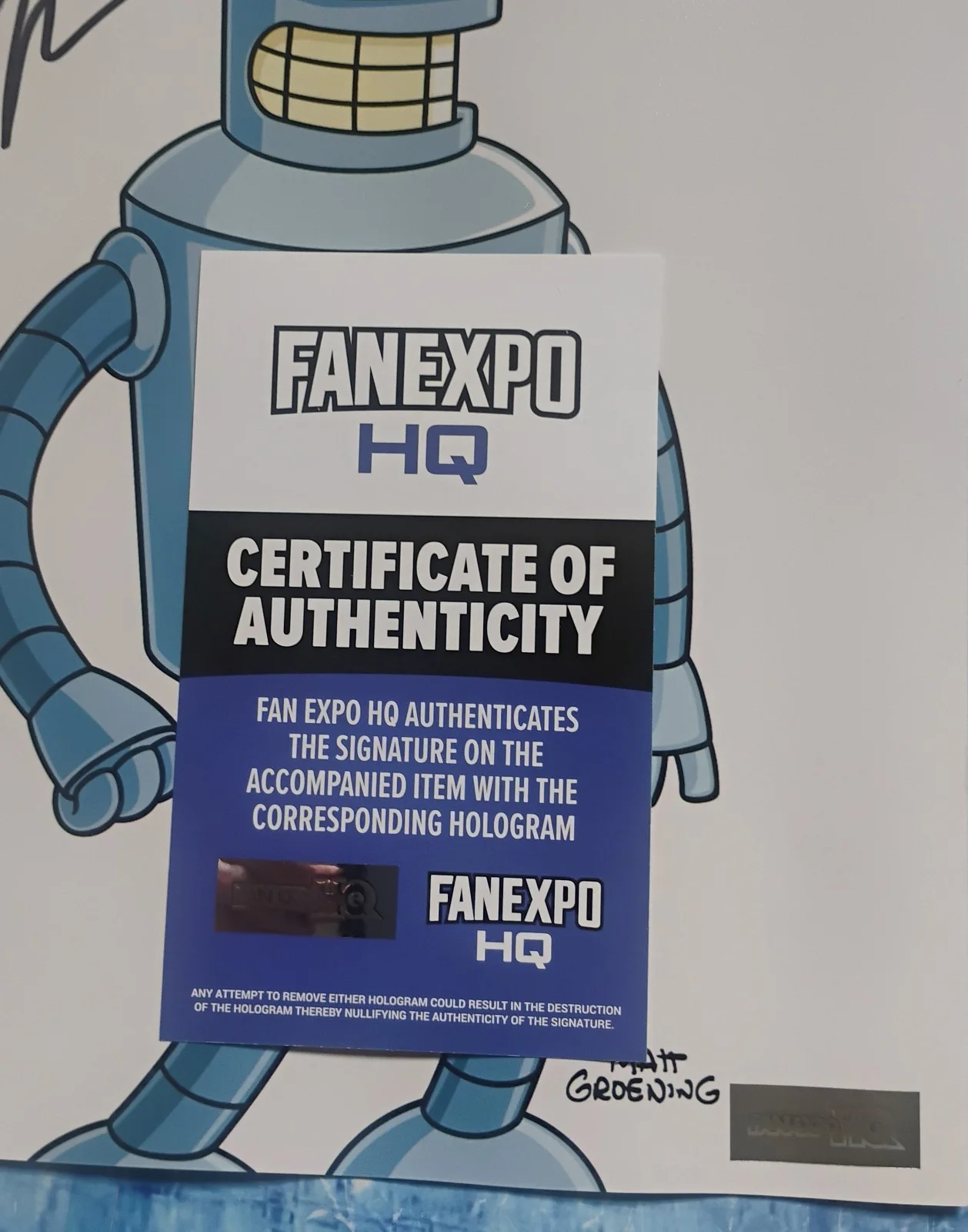 John DiMaggio Hand Signed 8x10 Photo COA Futurama NO US TARIFFS, image 4