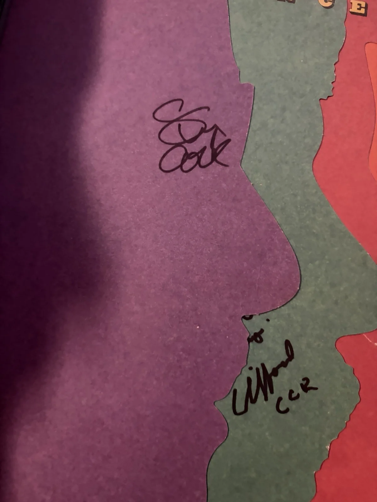 Creedence Clearwater Revival Signed Creedence Gold LP Autographed X2, изображение 3