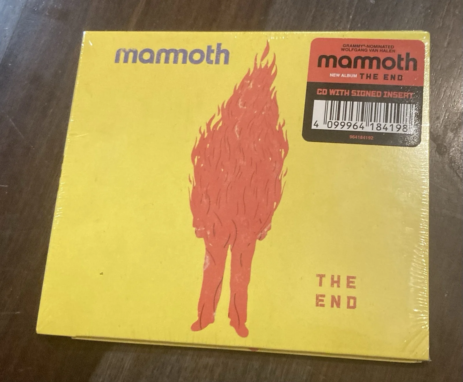 Mammoth The End CD SEALED w/ SIGNED INSERT Wolfgang Van Halen + Shirt Bundle, image 4