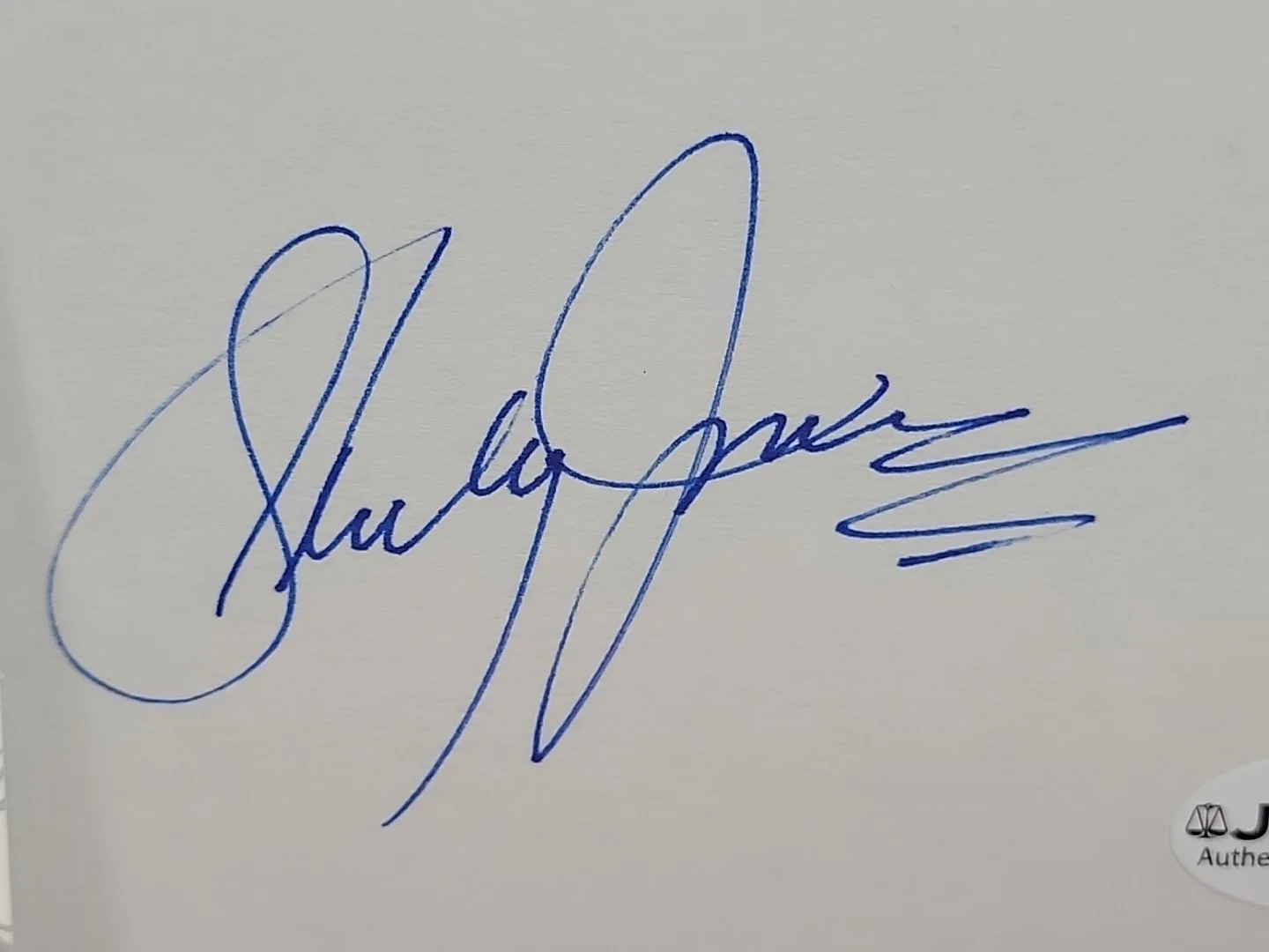 SHIRLEY JONES — SHIRLEY JONES INDEX CARD Autograph Auto singed JSA COA MOVIE STAR RARE NICE