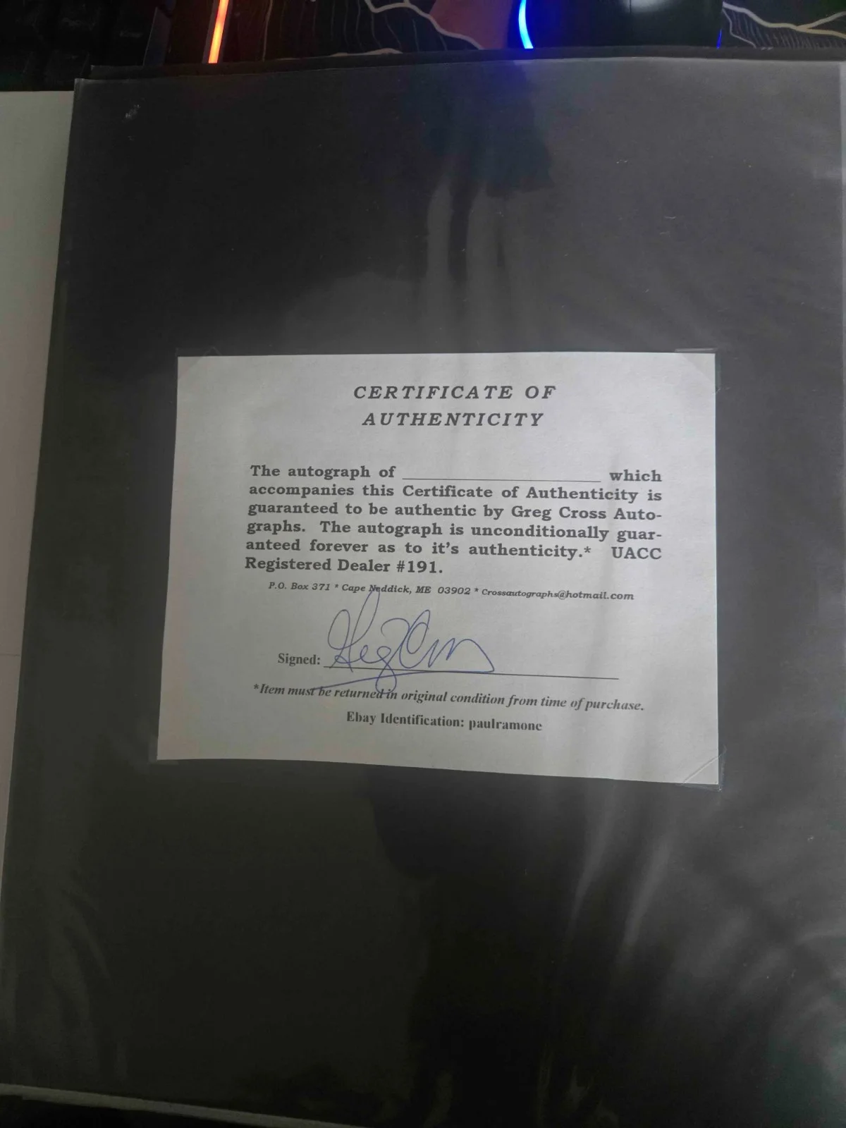 Keith Richards Signed Photo 8x10 With Certificate of Authenticity, image 2