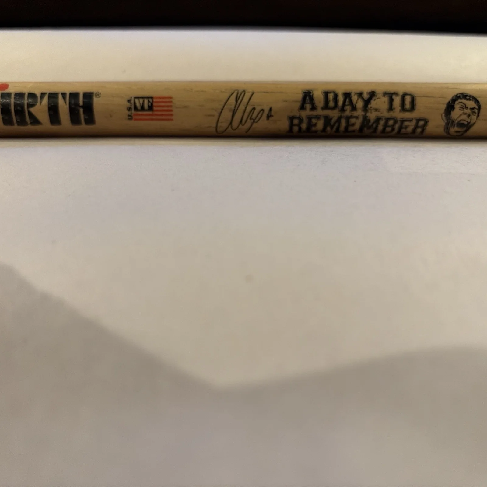 Vic Firth A Day To Remember Alex Shelnutt Signed Drumstick, image 3