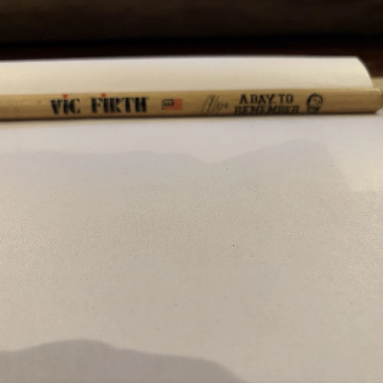 Vic Firth A Day To Remember Alex Shelnutt Signed Drumstick, image 4