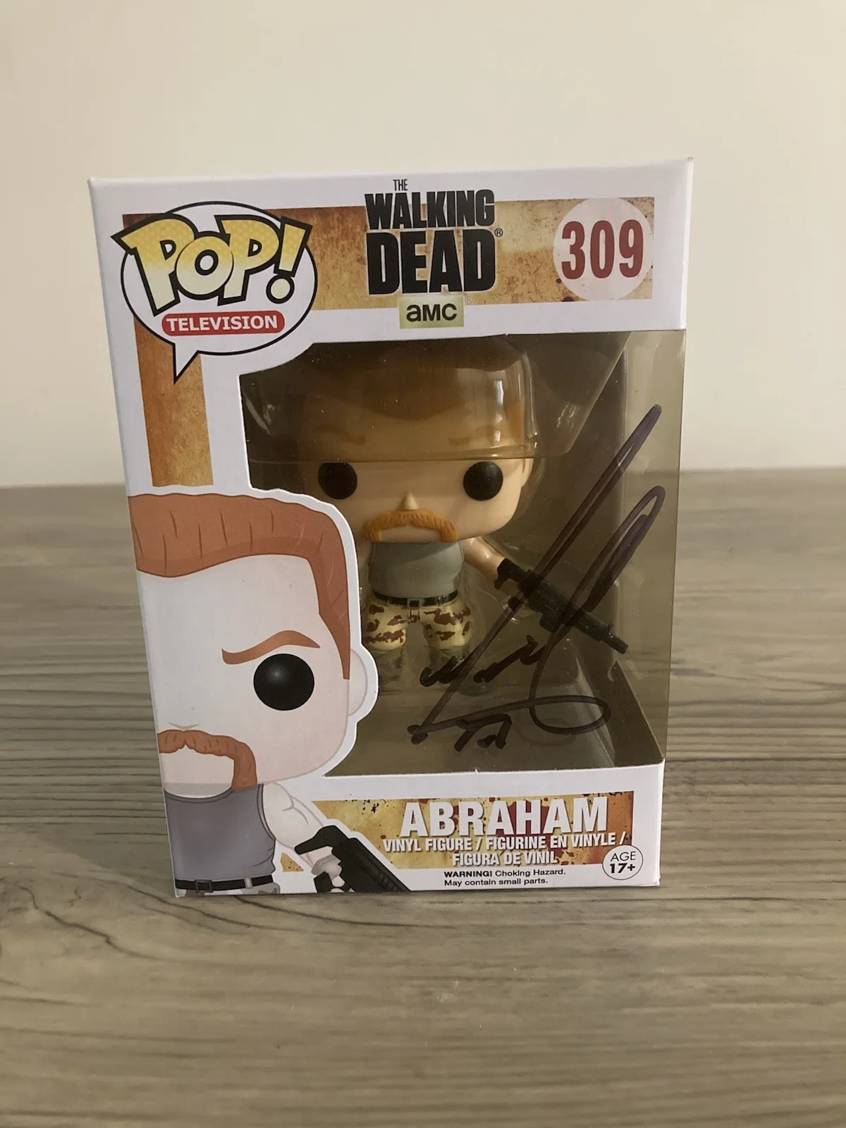 Funko Pop Abraham #309 The Walking Dead Signed Original Collectible Figure, изображение 2
