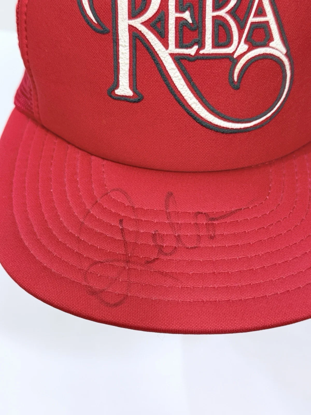Reba McEntire Hand Signed Autographed REBA Snap Back Hat Vintage Country Music, image 2
