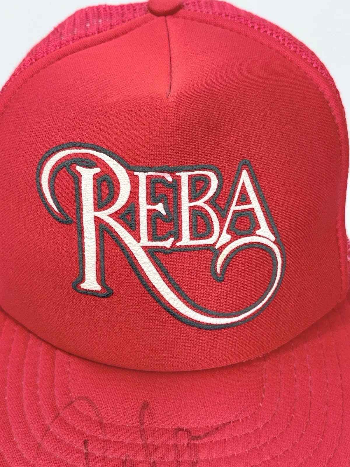 Reba McEntire Hand Signed Autographed REBA Snap Back Hat Vintage Country Music, image 3