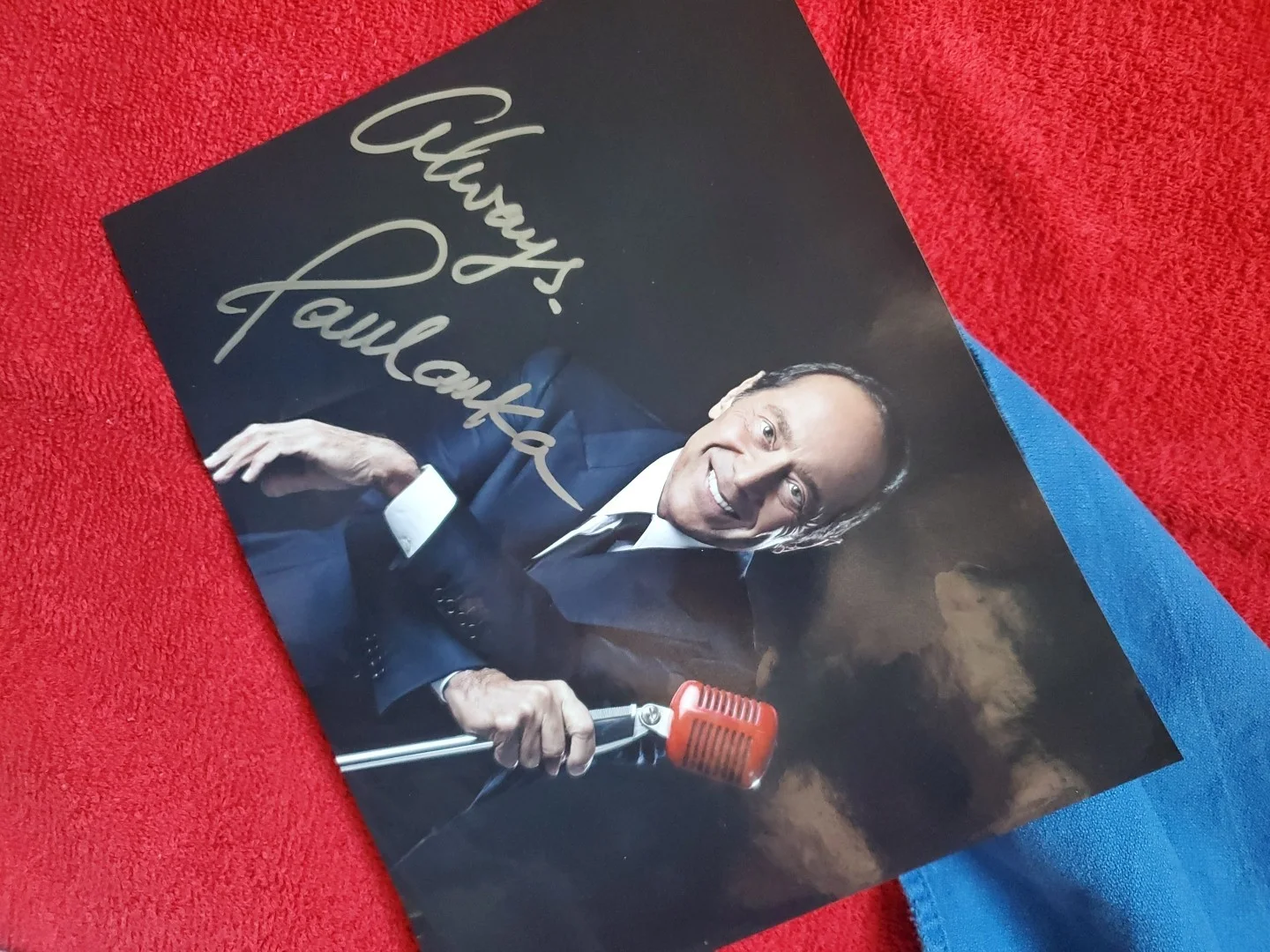 PAUL ANKA 8x10 Color Photo Hand SIGNED w/ Silver Marker; "ALWAYS, PAUL ANKA", изображение 2