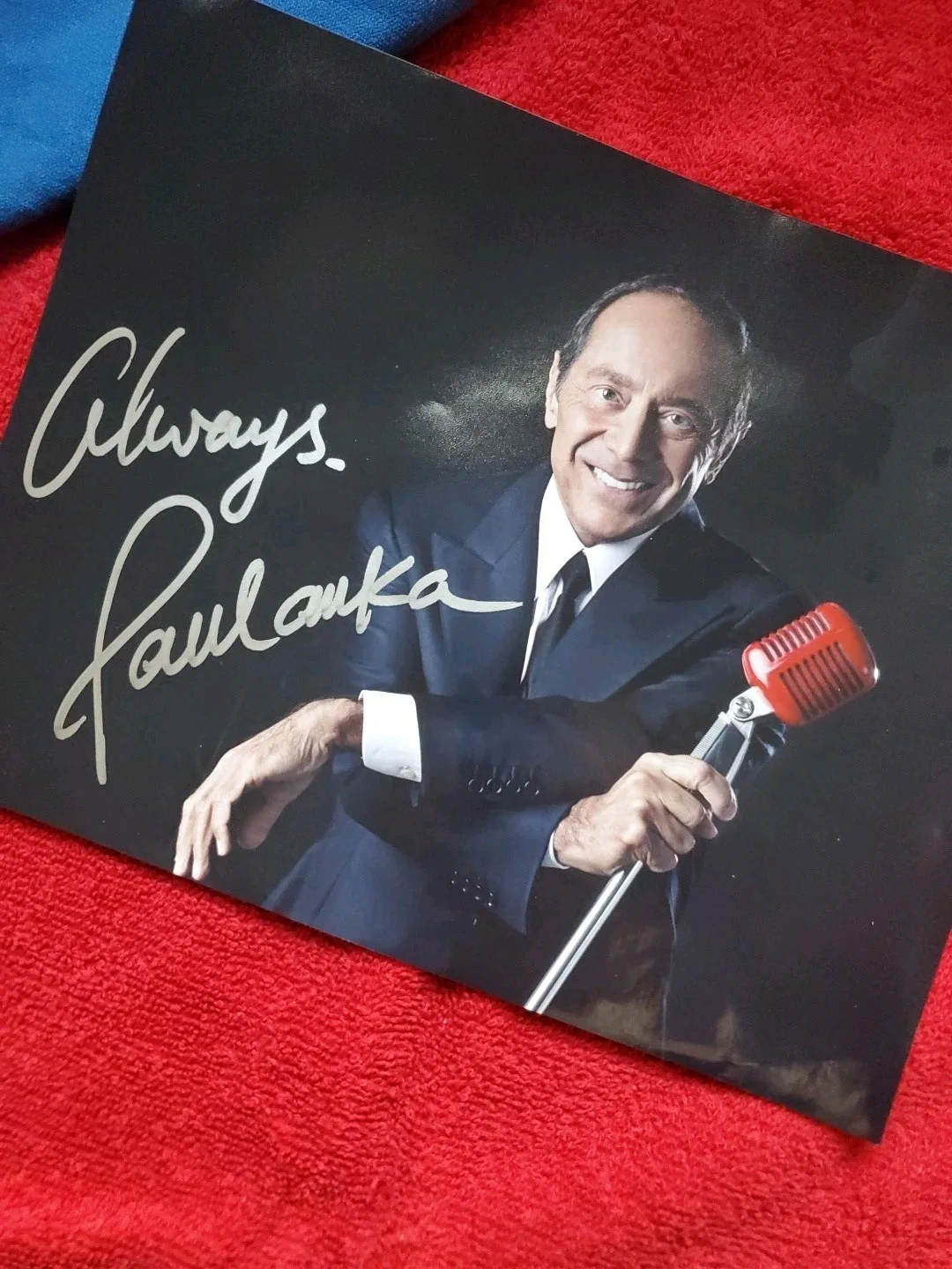 PAUL ANKA 8x10 Color Photo Hand SIGNED w/ Silver Marker; "ALWAYS, PAUL ANKA", изображение 3