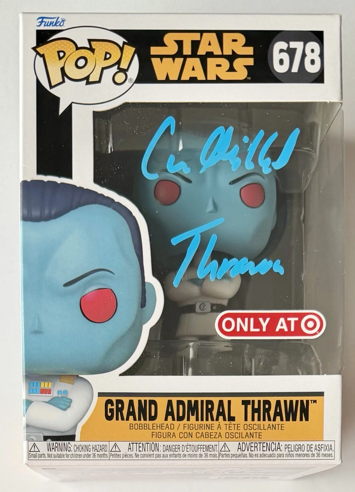 Lars Mikkelsen — LARS MIKKELSEN SIGNED • THRAWN FUNKO POP #678 • STAR WARS • JSA WITNESSED, изображение 2