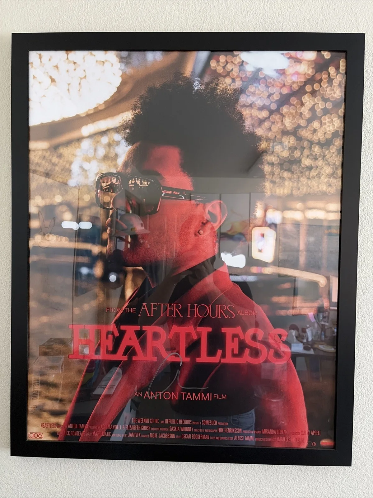 The Weeknd Signed 24x30 Heartless Poster, image 2