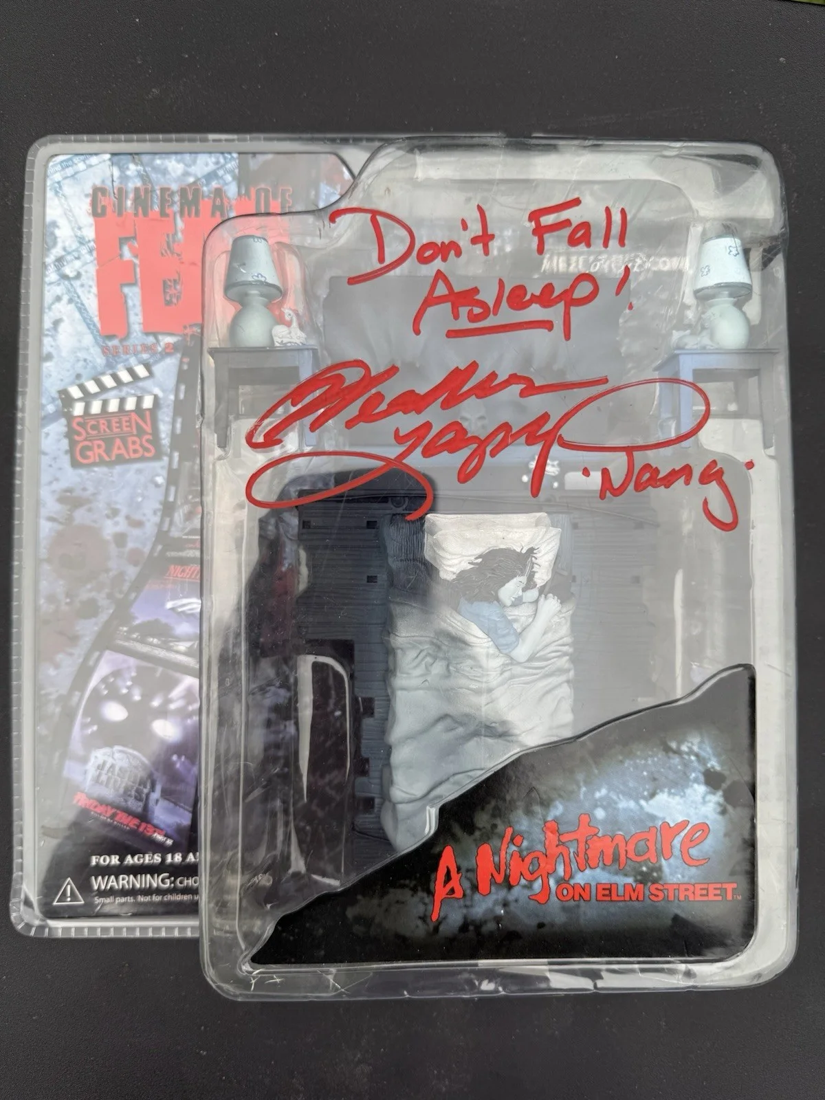 Heather Langenkamp — HEATHER LANGENKAMP Signed Nightmare on Elm Street Screen Grab Freddy Krueger