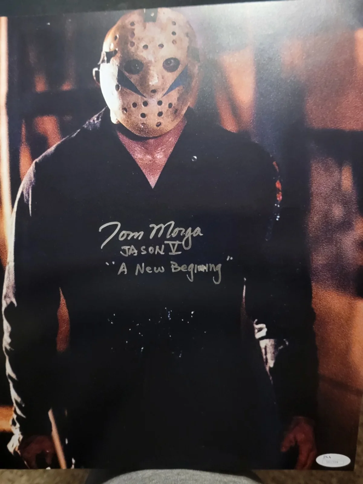 Tom Morga — Tom Morga Signed 11x14 Photo Friday the 13th V A New Beginning JSA Authenticated, image 3