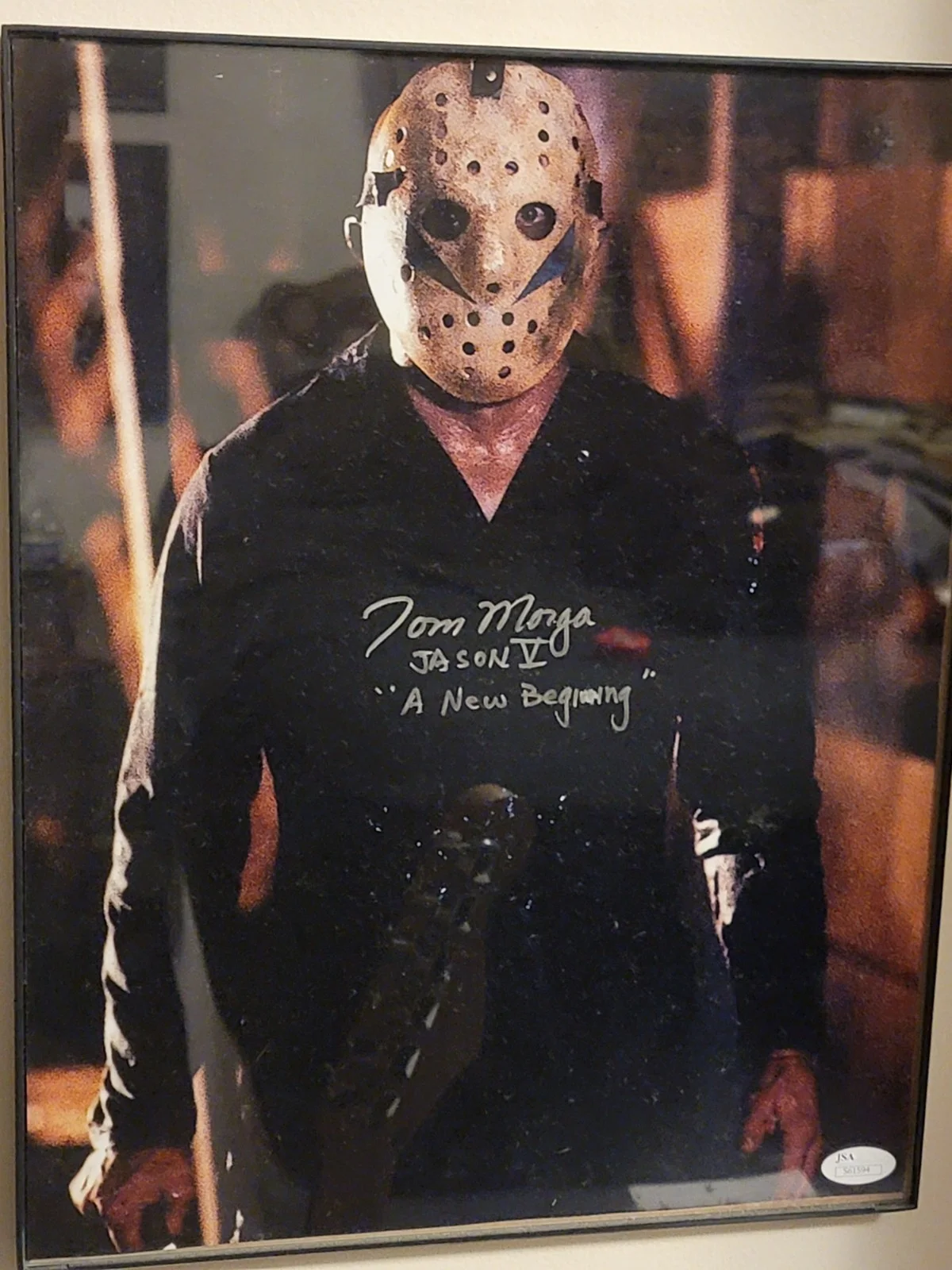 Tom Morga — Tom Morga Signed 11x14 Photo Friday the 13th V A New Beginning JSA Authenticated, image 4