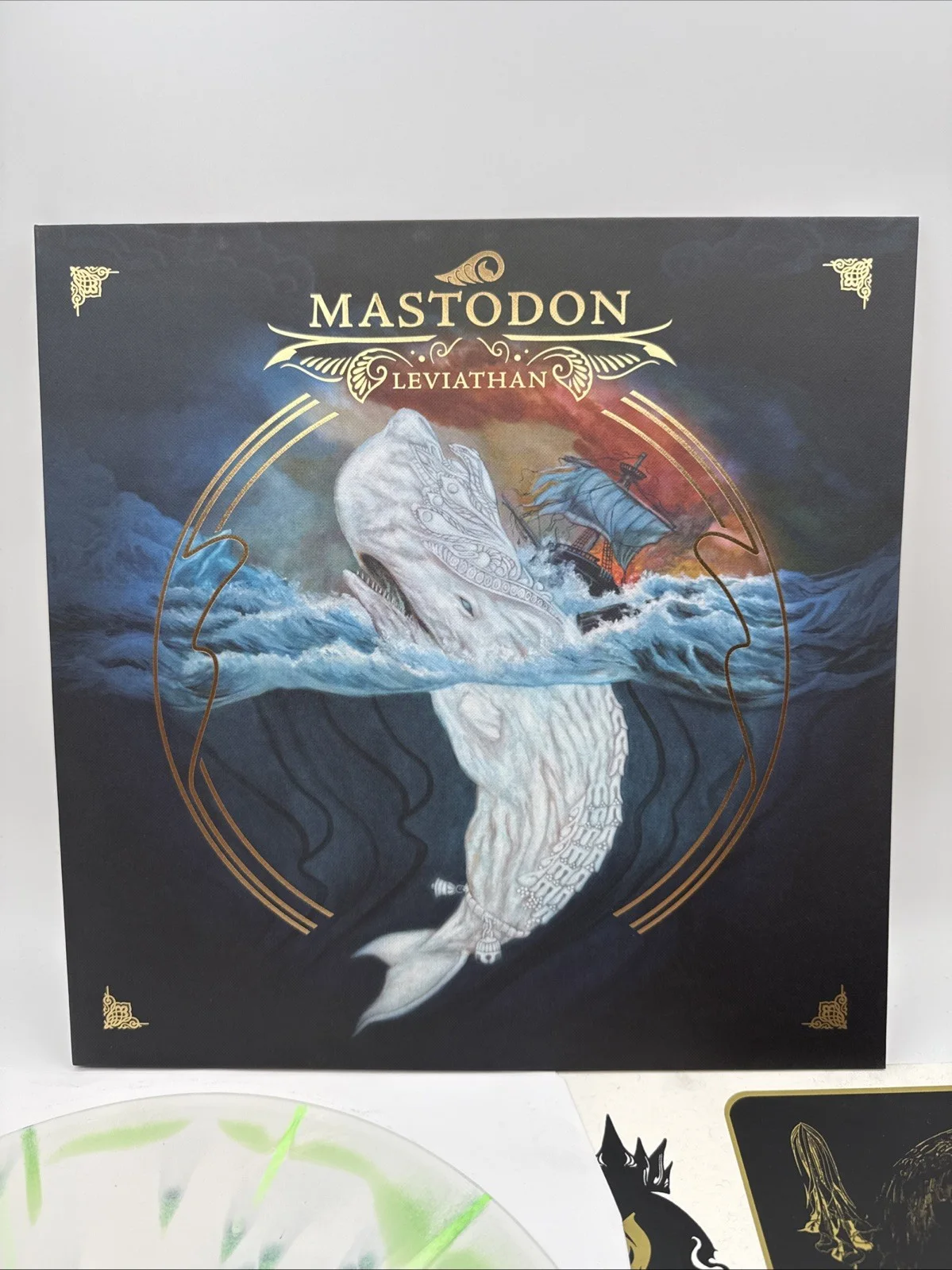 Mastodon Signed Autographed Leviathan Green/Splatter Vinyl Paul Romano 129/300, изображение 2
