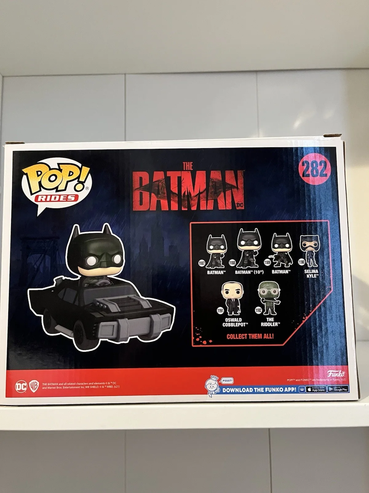 Robert Pattinson — Robert Pattinson Signed DC Batman In Batmobile Funko Pop #282 Celebrity COA, изображение 5
