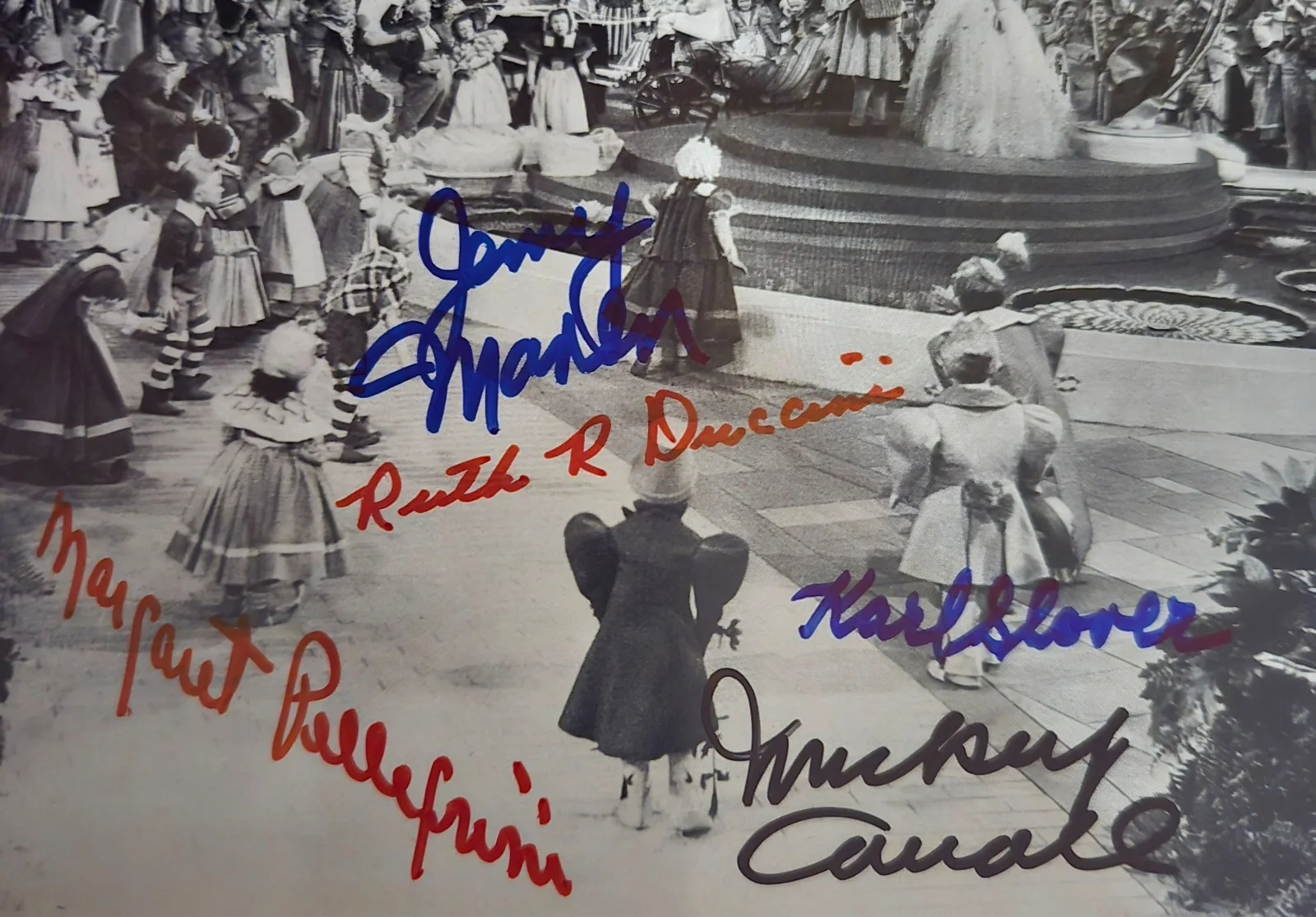 Pellegrini, Duccini, Maren, Slover, Carroll — Five Original Wizard of Oz Munchkin Autographs, image 2