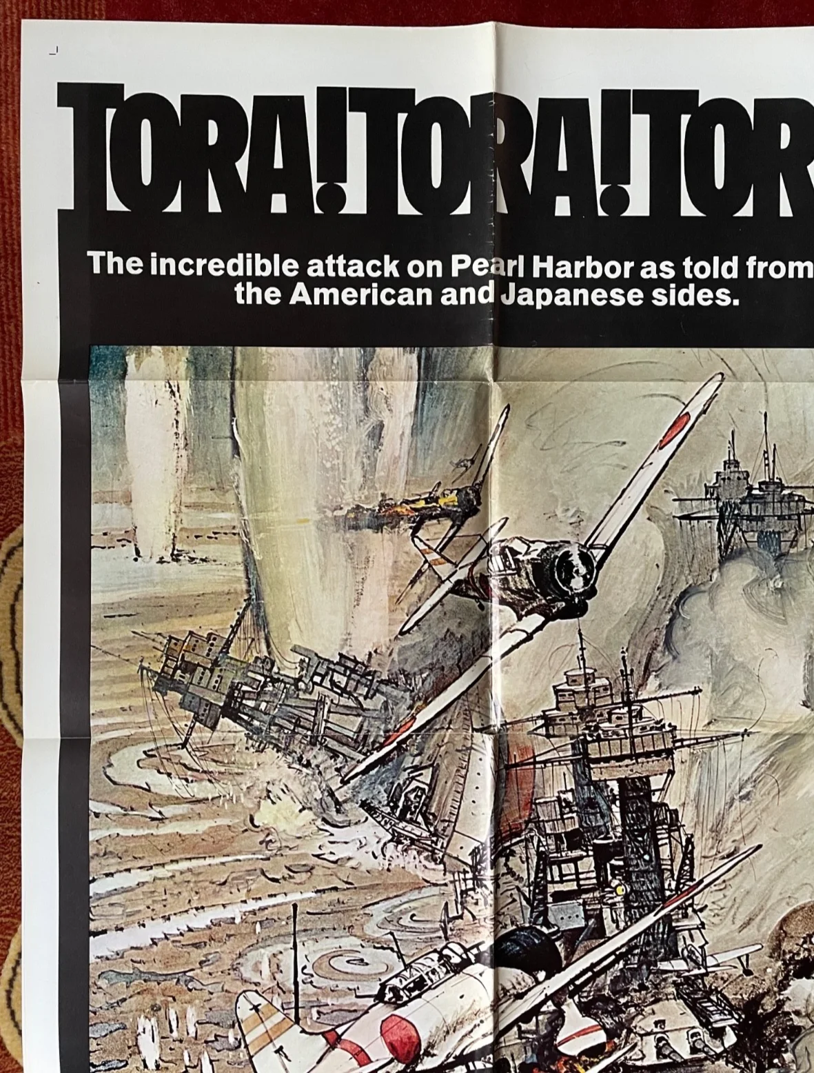 TORA! TORA! TORA! (1970) Original US One Sheet War Movie Film Poster, изображение 2
