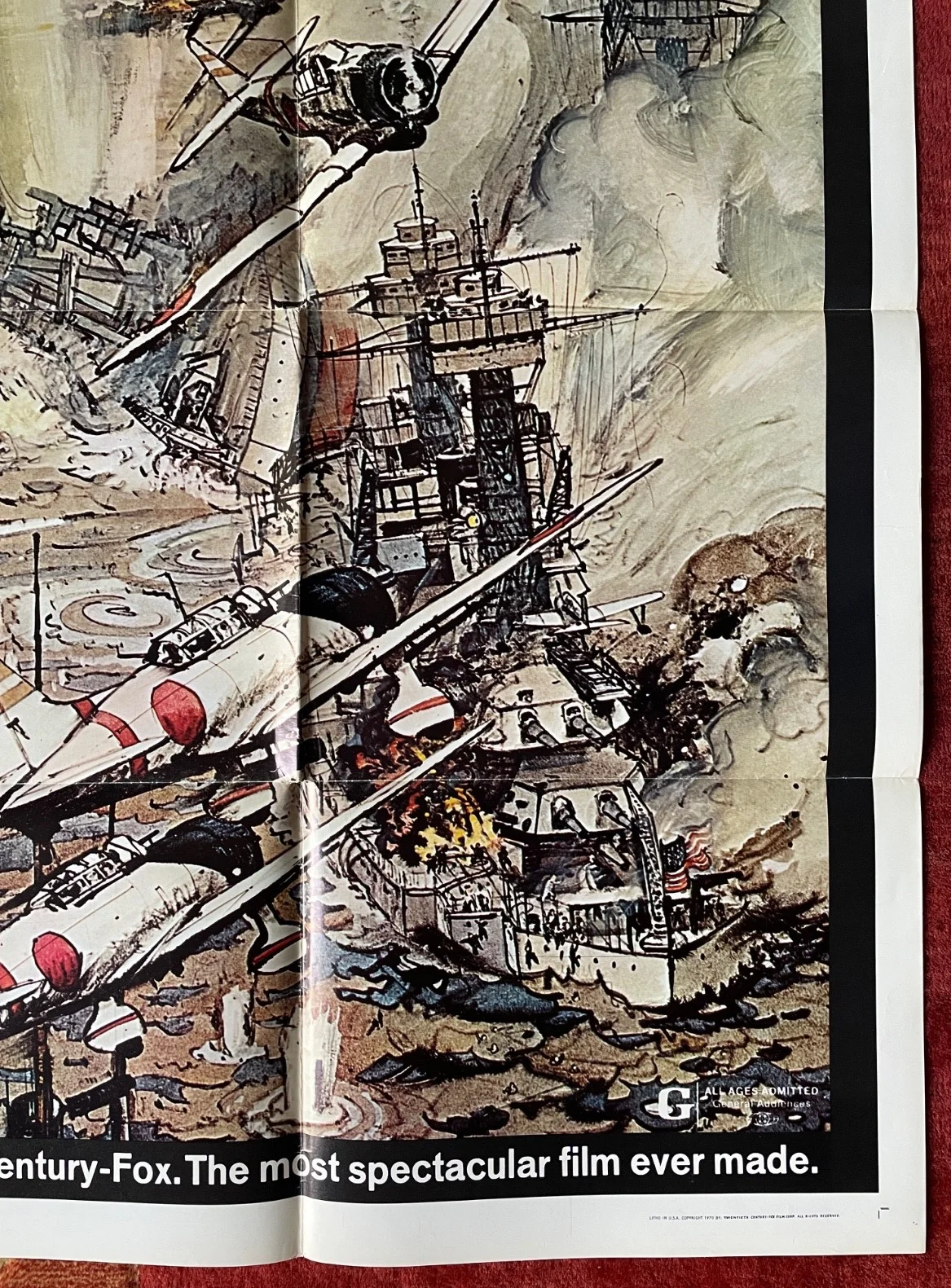 TORA! TORA! TORA! (1970) Original US One Sheet War Movie Film Poster, изображение 5