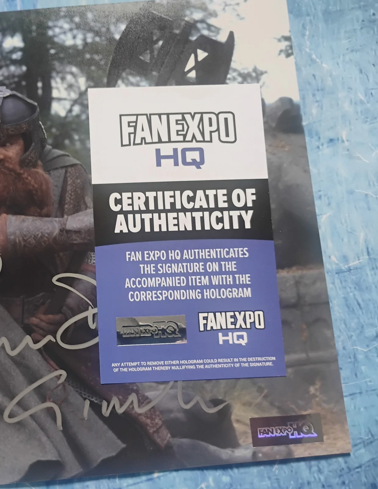 John Rhys-Davies Hand Signed 8x10 Photo COA Lord Of The Rings NO US TARIFF, изображение 4